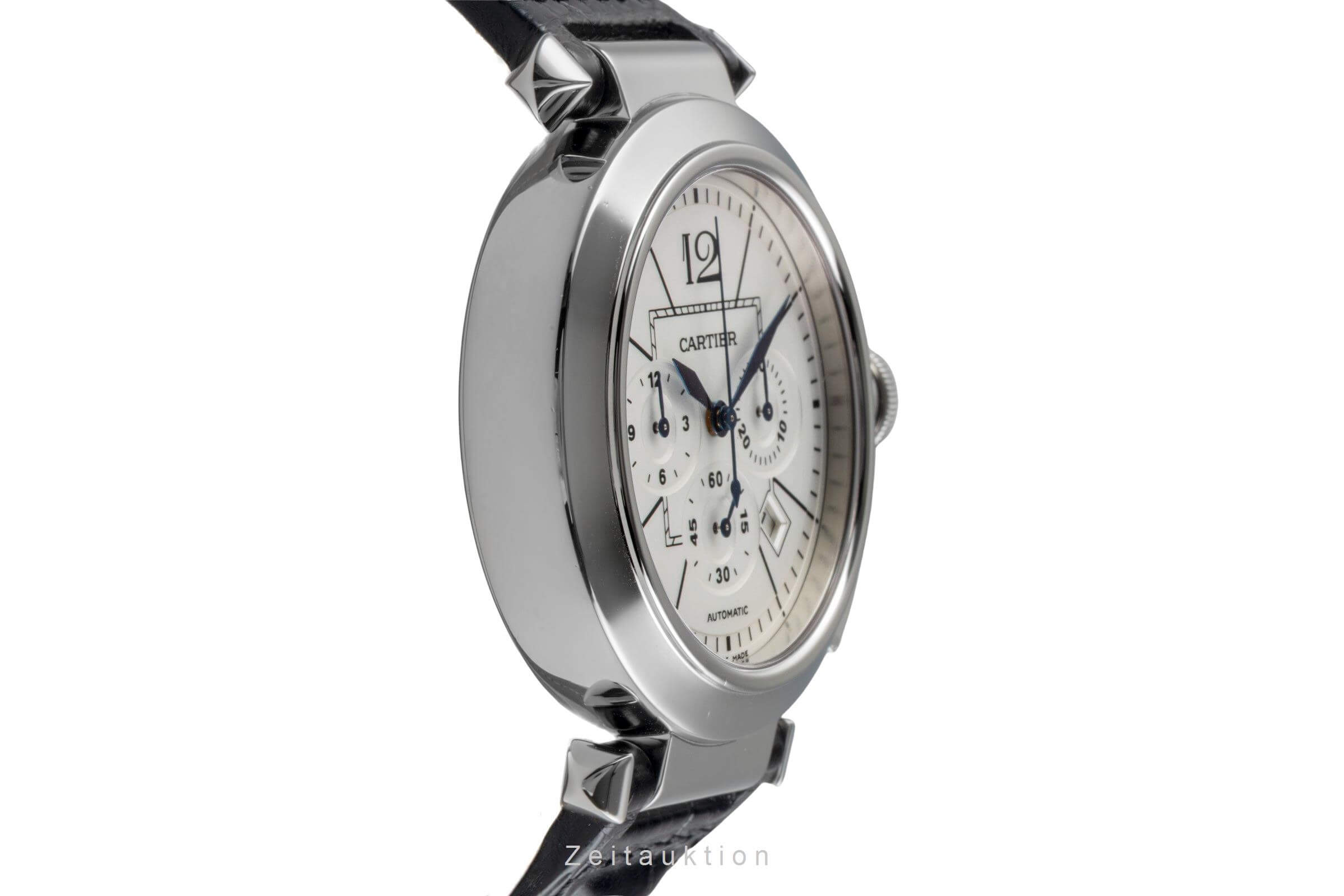 Cartier Pasha cronografo acciaio automatismo orologio da uomo W3108555 LP: 11100EUR  [2501589]
