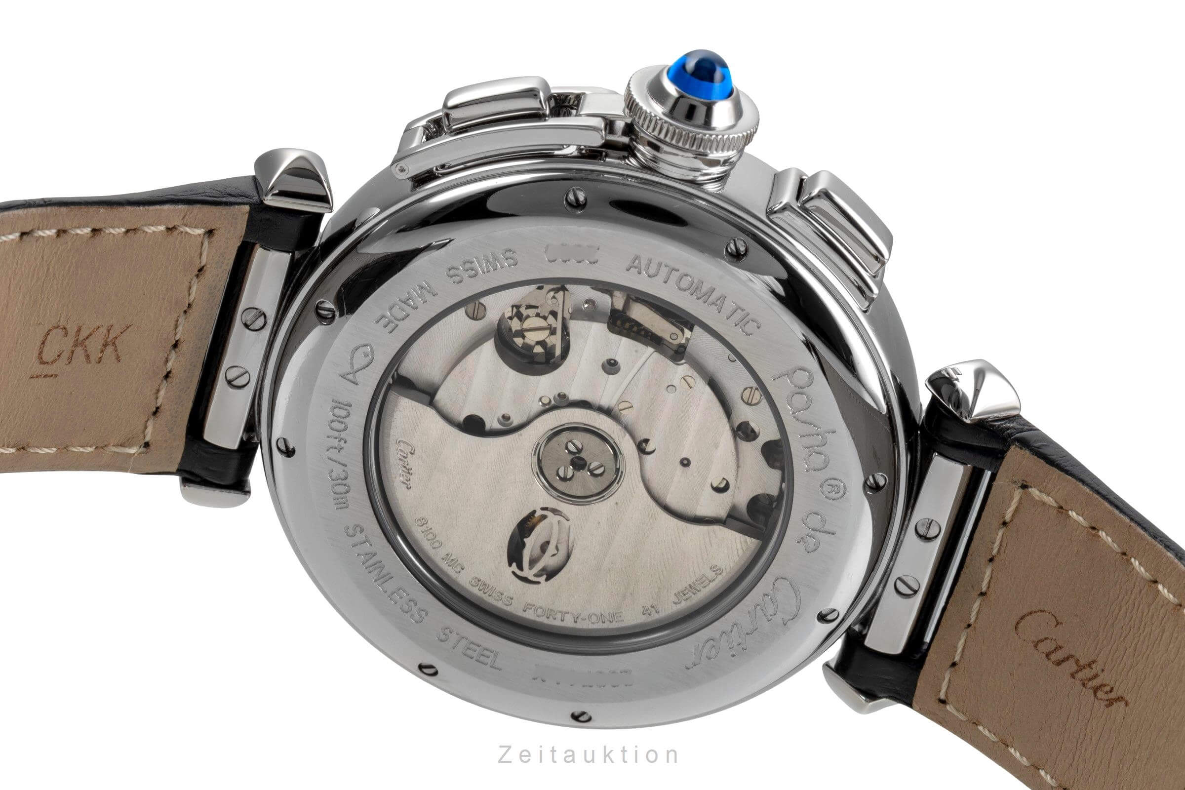 Cartier Pasha cronografo acciaio automatismo orologio da uomo W3108555 LP: 11100EUR  [2501589]