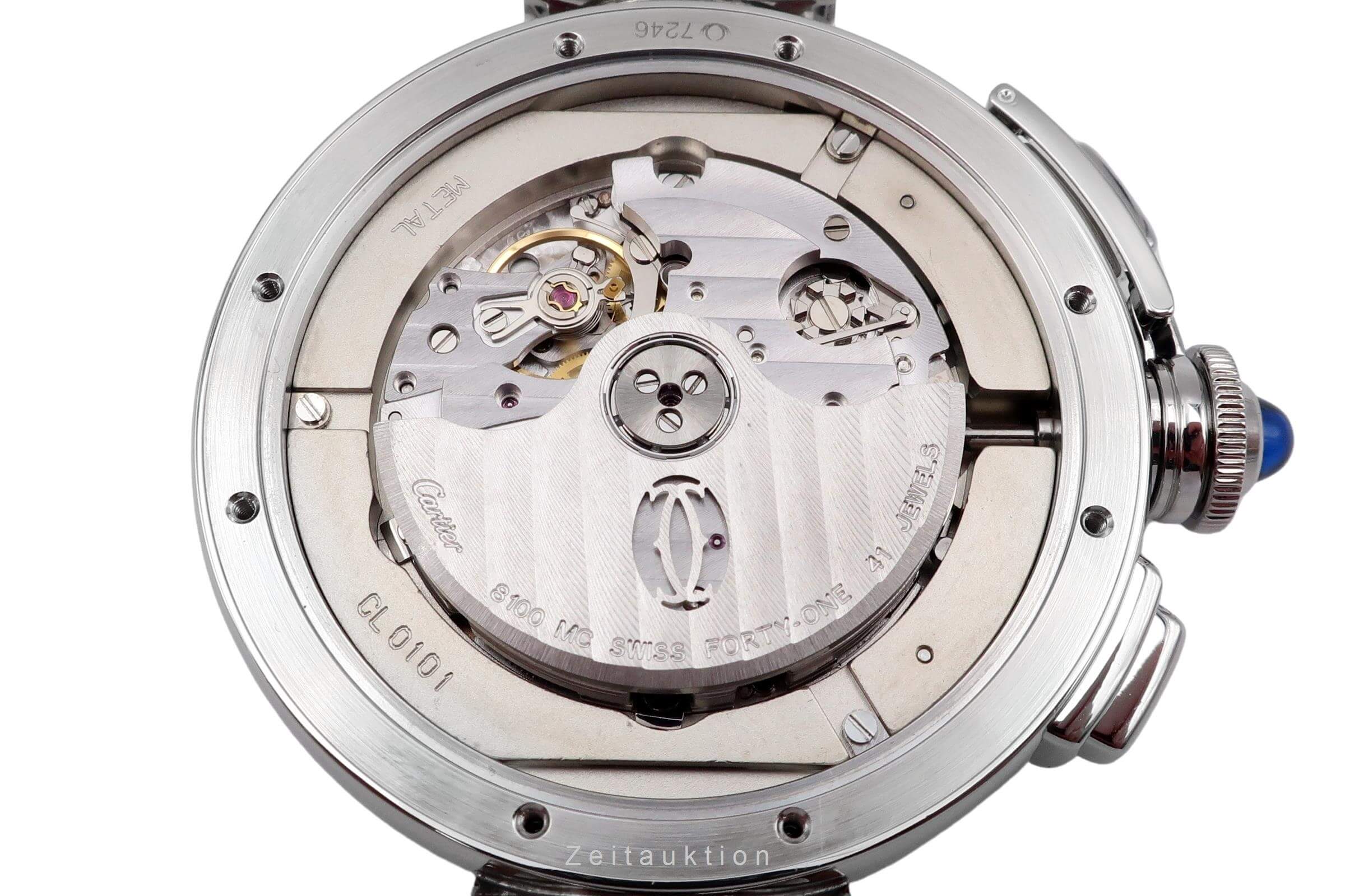 Cartier Pasha cronografo acciaio automatismo orologio da uomo W3108555 LP: 11100EUR  [2501589]