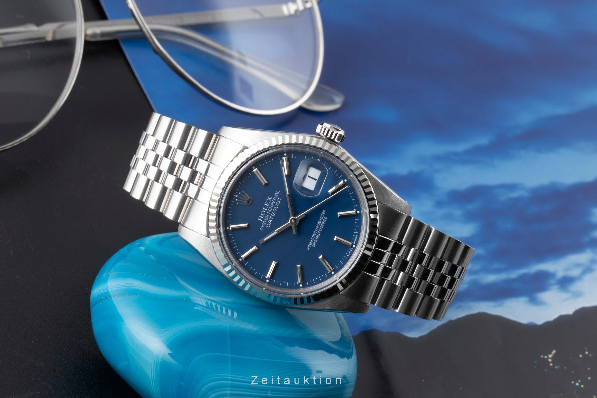 Rolex Datejust Stahl / Weissgold Automatik Herrenuhr Ref. 16014 Papiere 1979 [2501593]