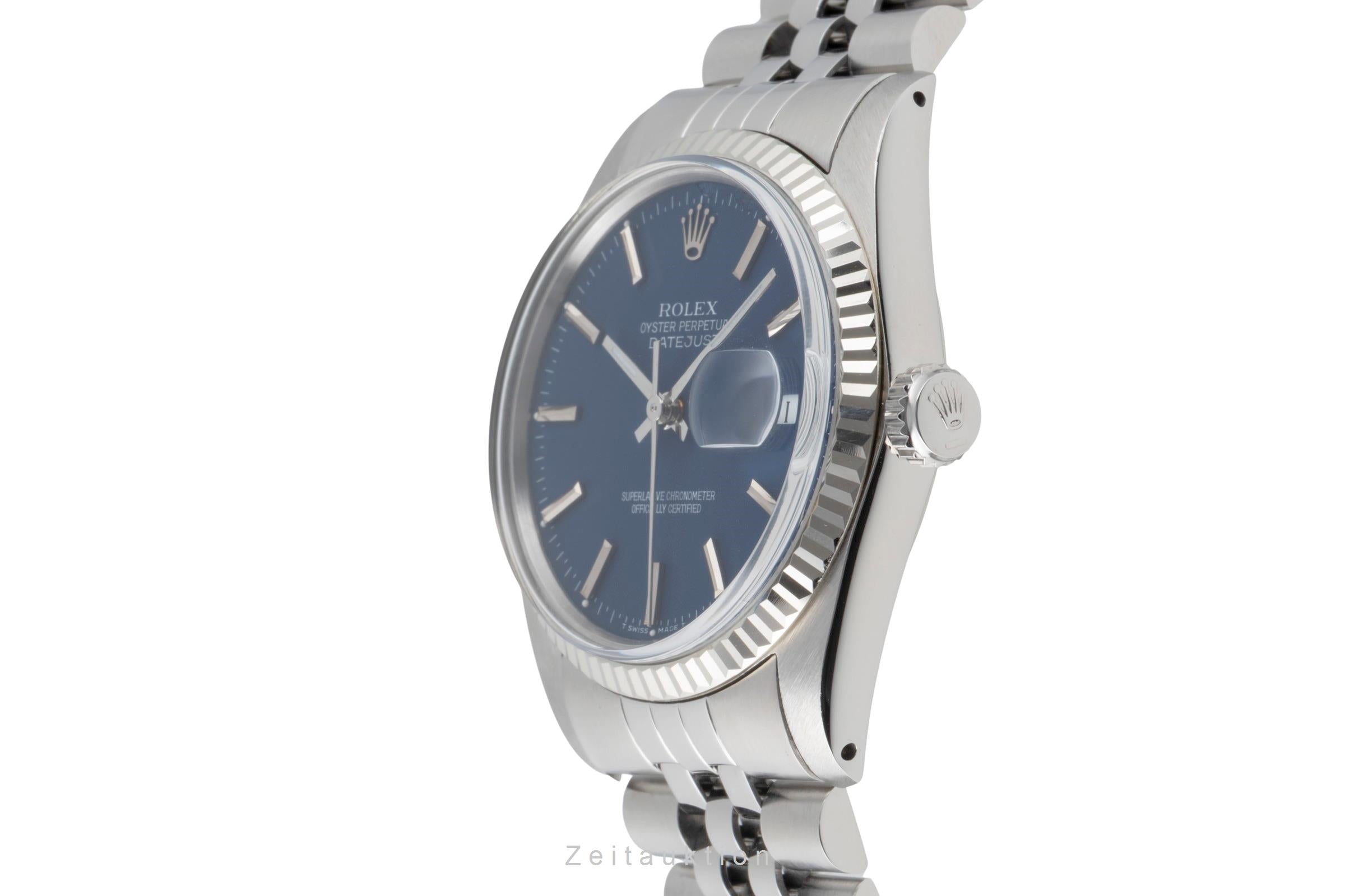 Rolex Datejust Stahl / Weissgold Automatik Herrenuhr Ref. 16014 Papiere 1979 [2501593]