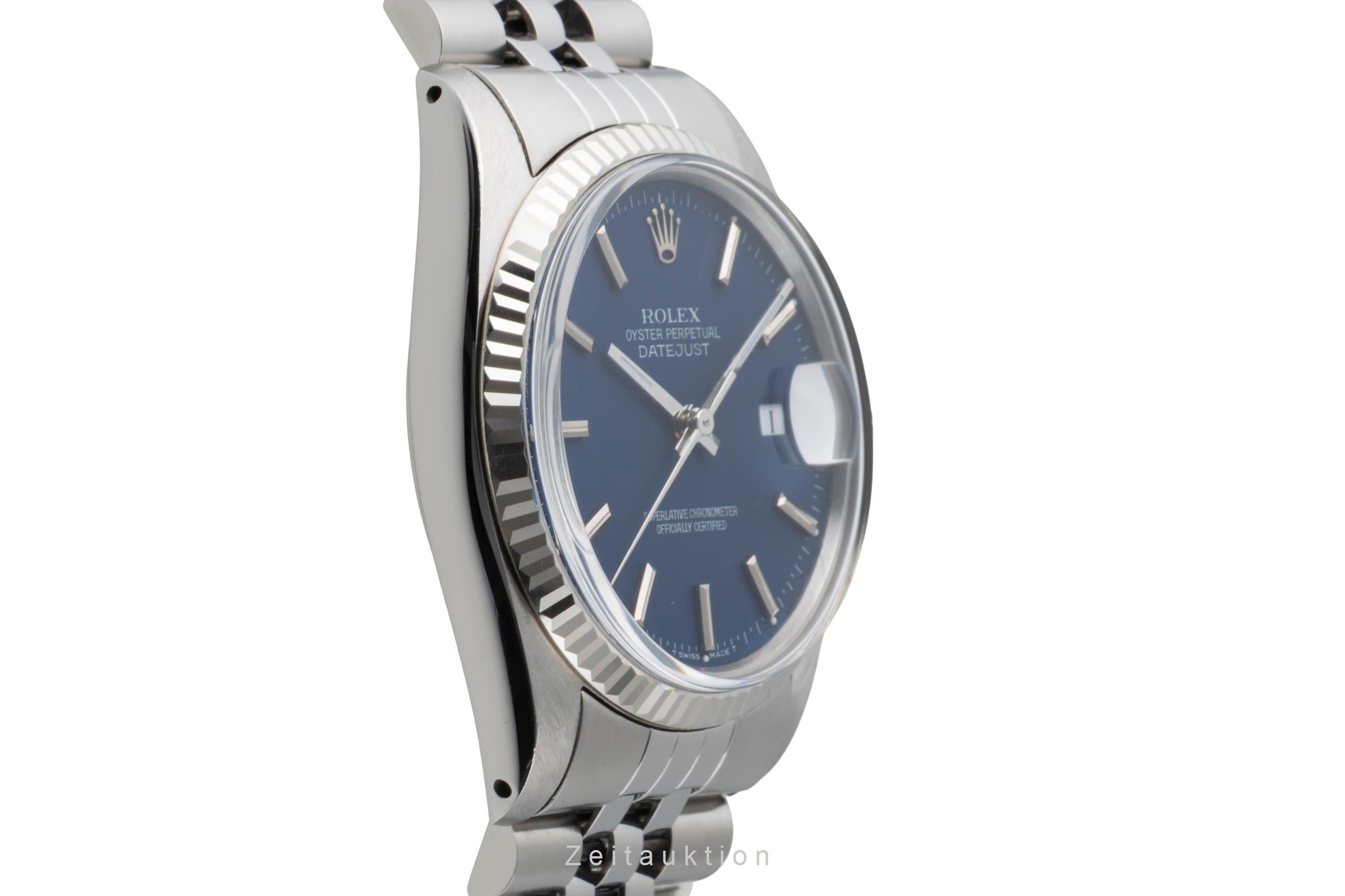 Rolex Datejust Stahl / Weissgold Automatik Herrenuhr Ref. 16014 Papiere 1979 [2501593]