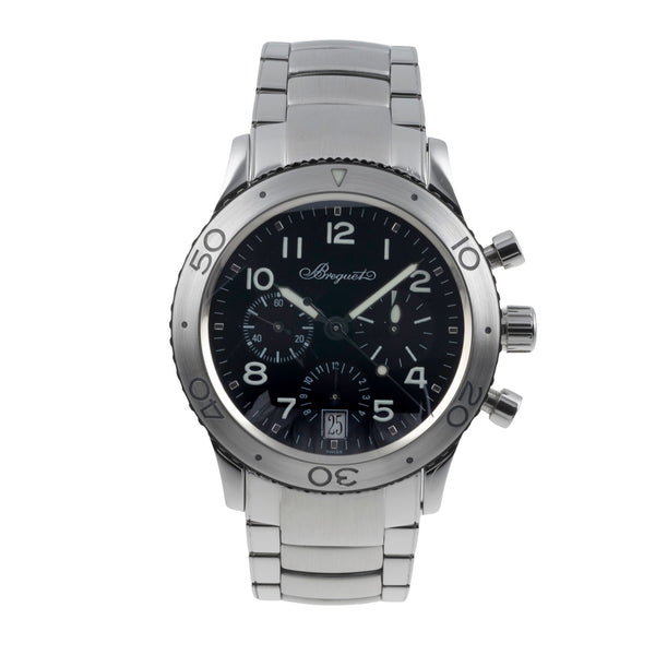 Breguet Type XX chronographe acier automatique montre pour hommes 3820ST/H2  [2501603]