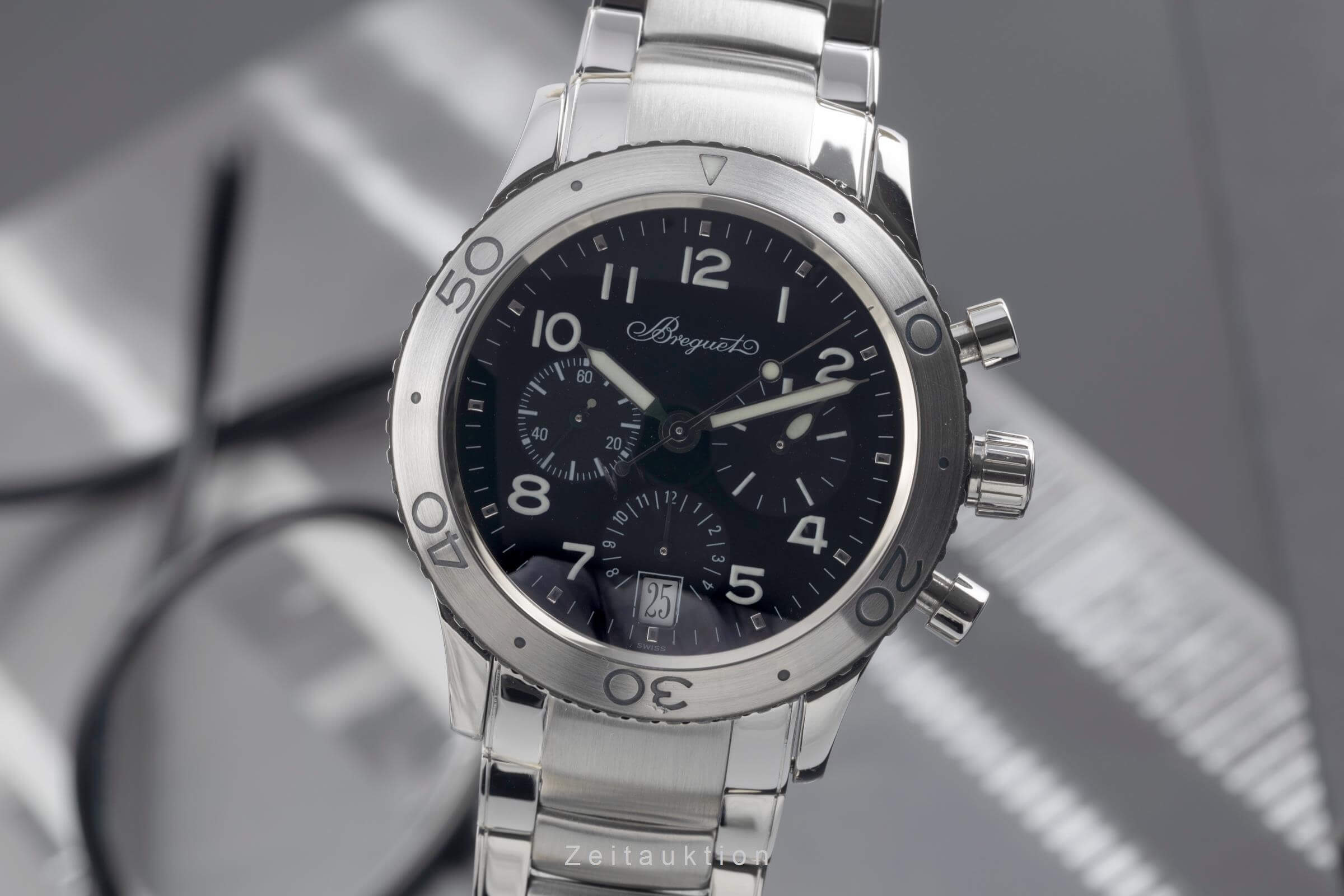 Breguet Type XX chronographe acier automatique montre pour hommes 3820ST/H2  [2501603]