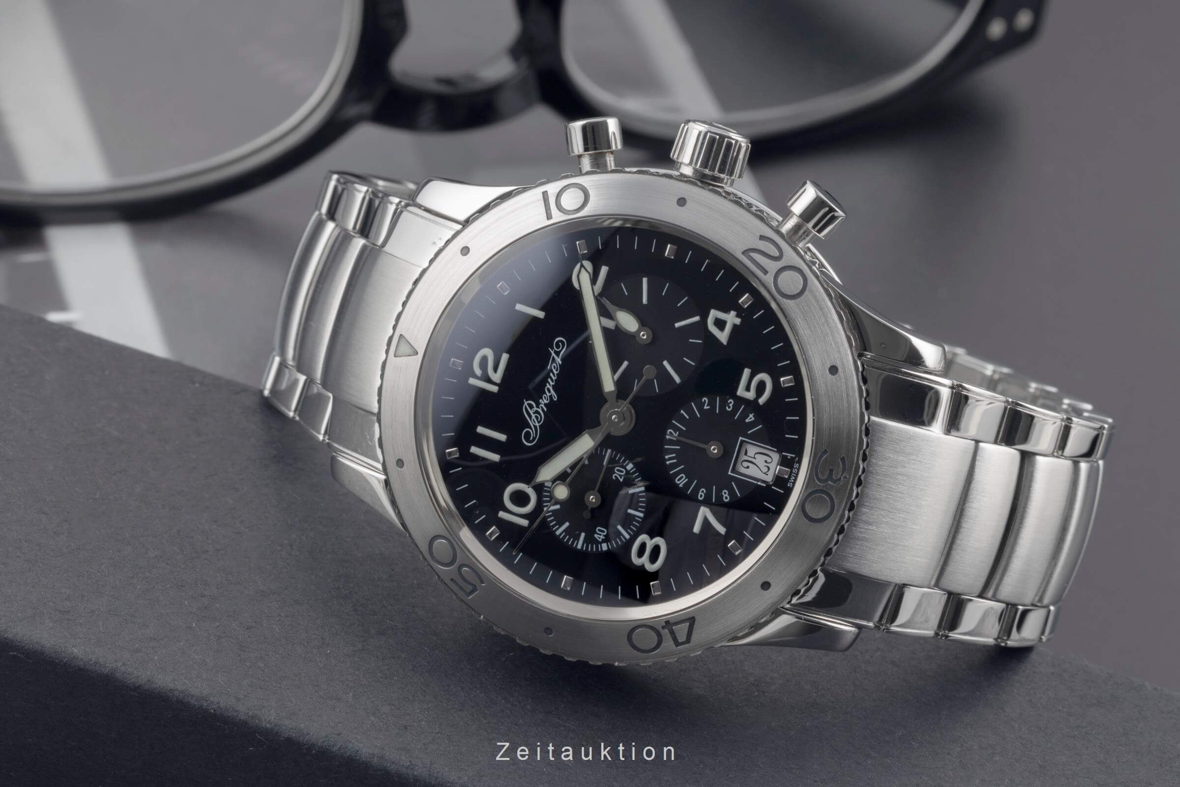 Breguet Type XX chronographe acier automatique montre pour hommes 3820ST/H2  [2501603]