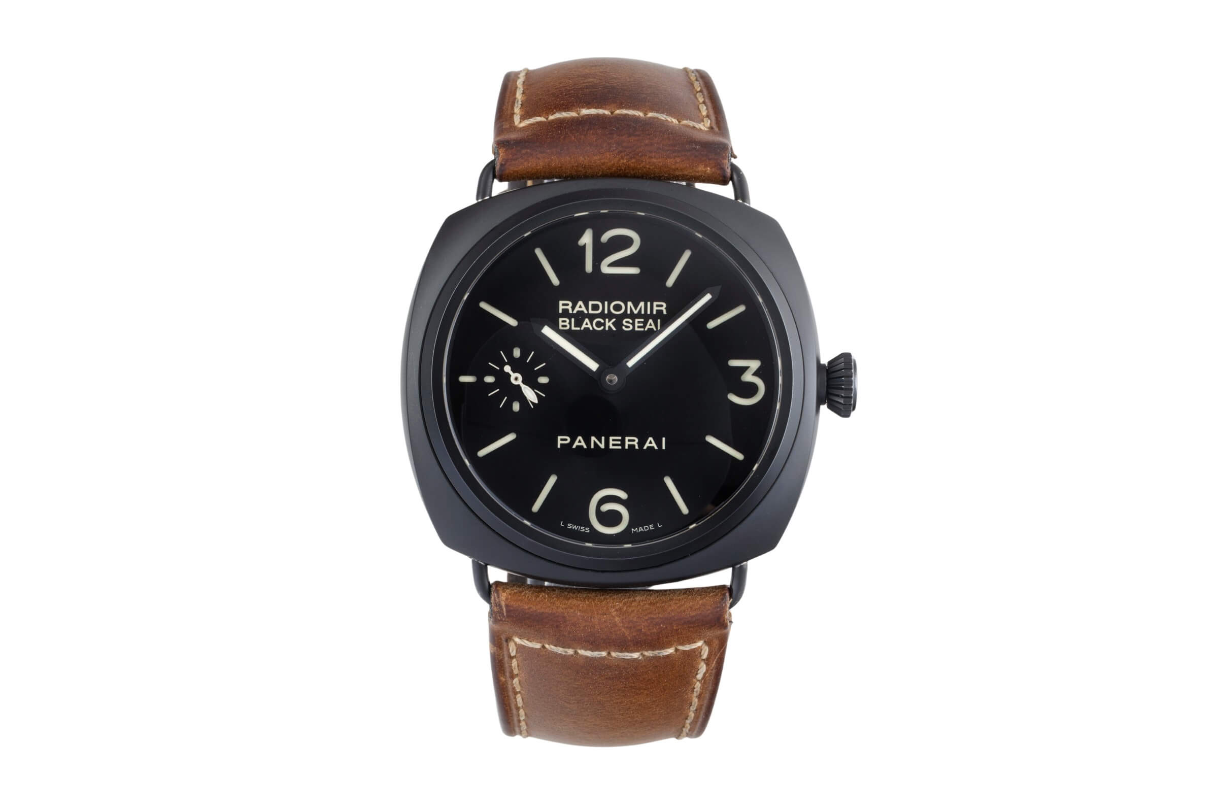 Panerai Radiomir Black Seal Keramik Handaufzug Herrenuhr Ref. PAM00292 B&P [2501604]