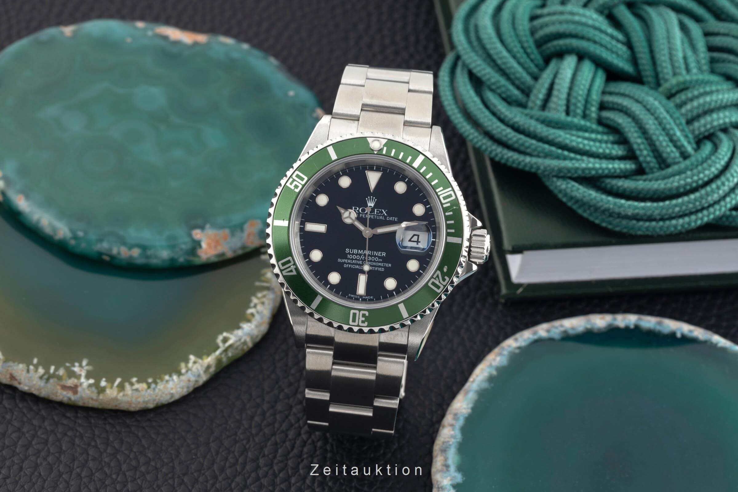 Rolex Submariner acero automático reloj para caballeros 16610LV  [2501606]
