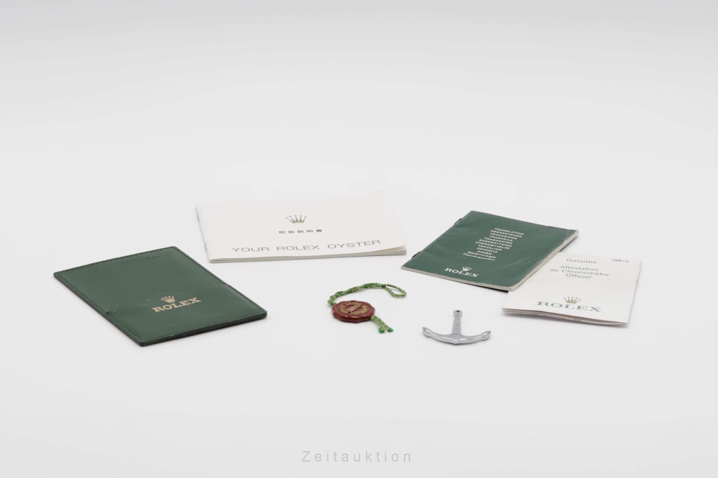 Rolex Submariner acero automático reloj para caballeros 16610LV  [2501606]