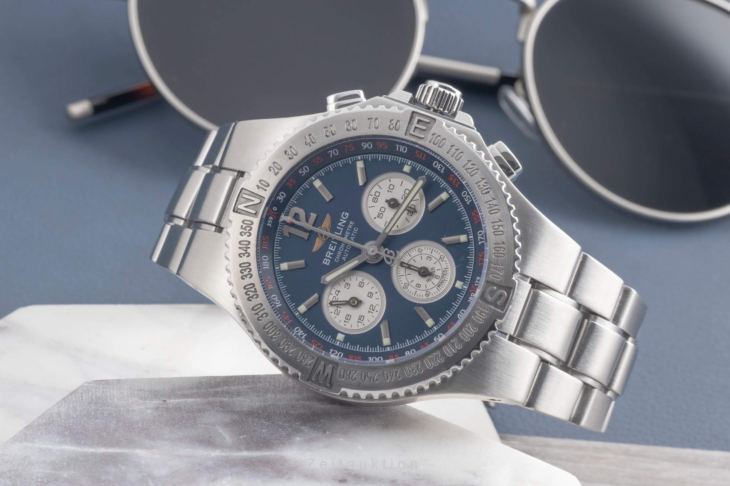Breitling Hercules chronograph steel automatic Kal. B39 Ref