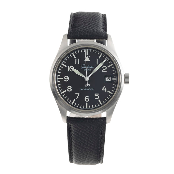 Glashütte Navigator acero automático reloj para caballeros 10-33-07-07-04  [2501617]