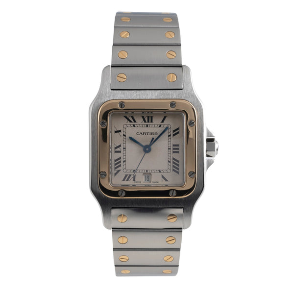 Cartier Santos acciaio / oro quarzo orologio da uomo W20011C4  [2501619]