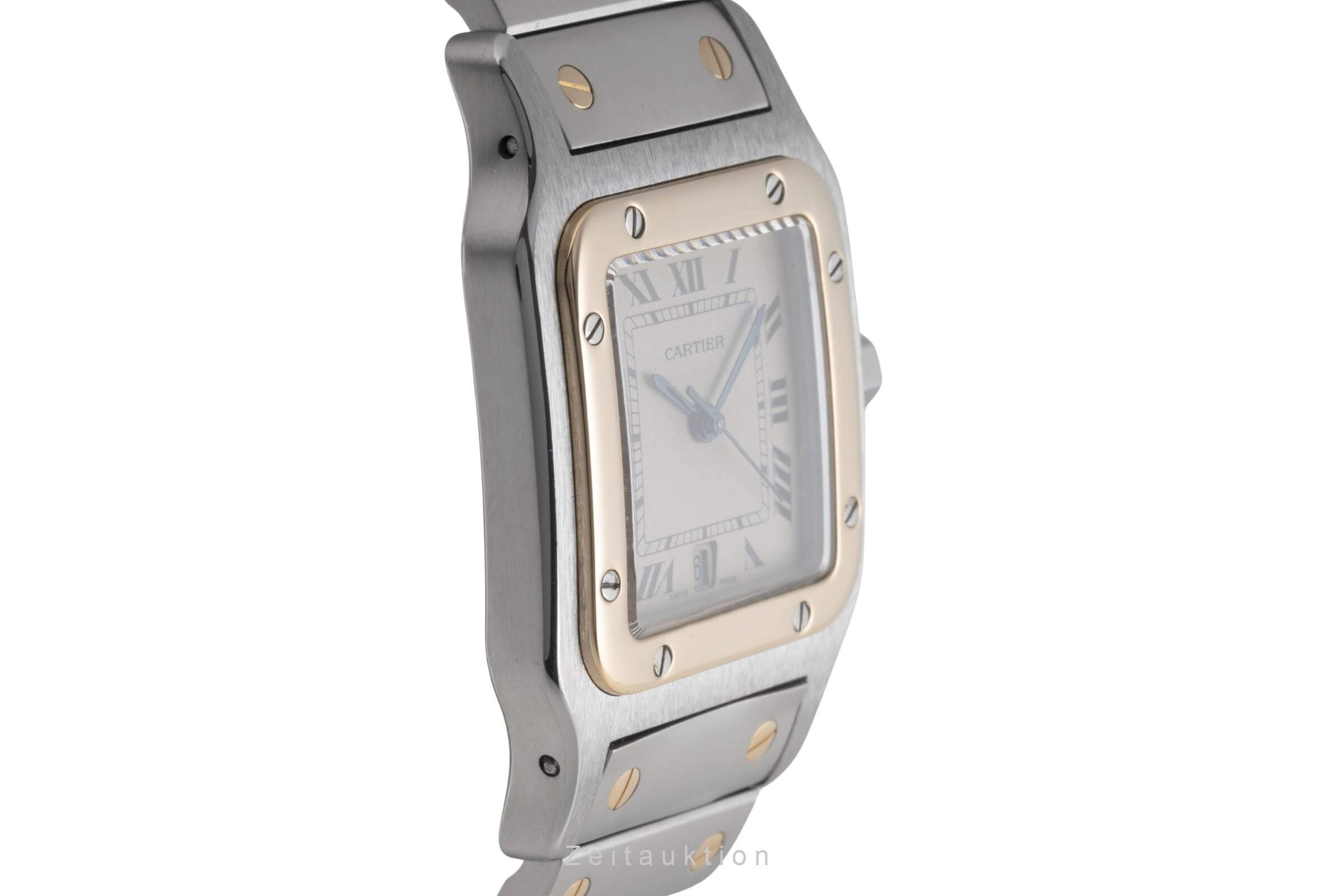 Cartier Santos acciaio / oro quarzo orologio da uomo W20011C4  [2501619]