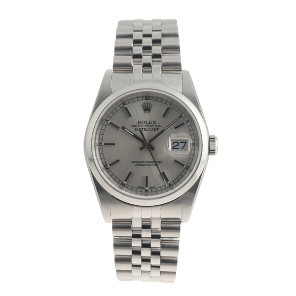 Rolex Datejust acciaio automatismo orologio da uomo 16200  [2501624]