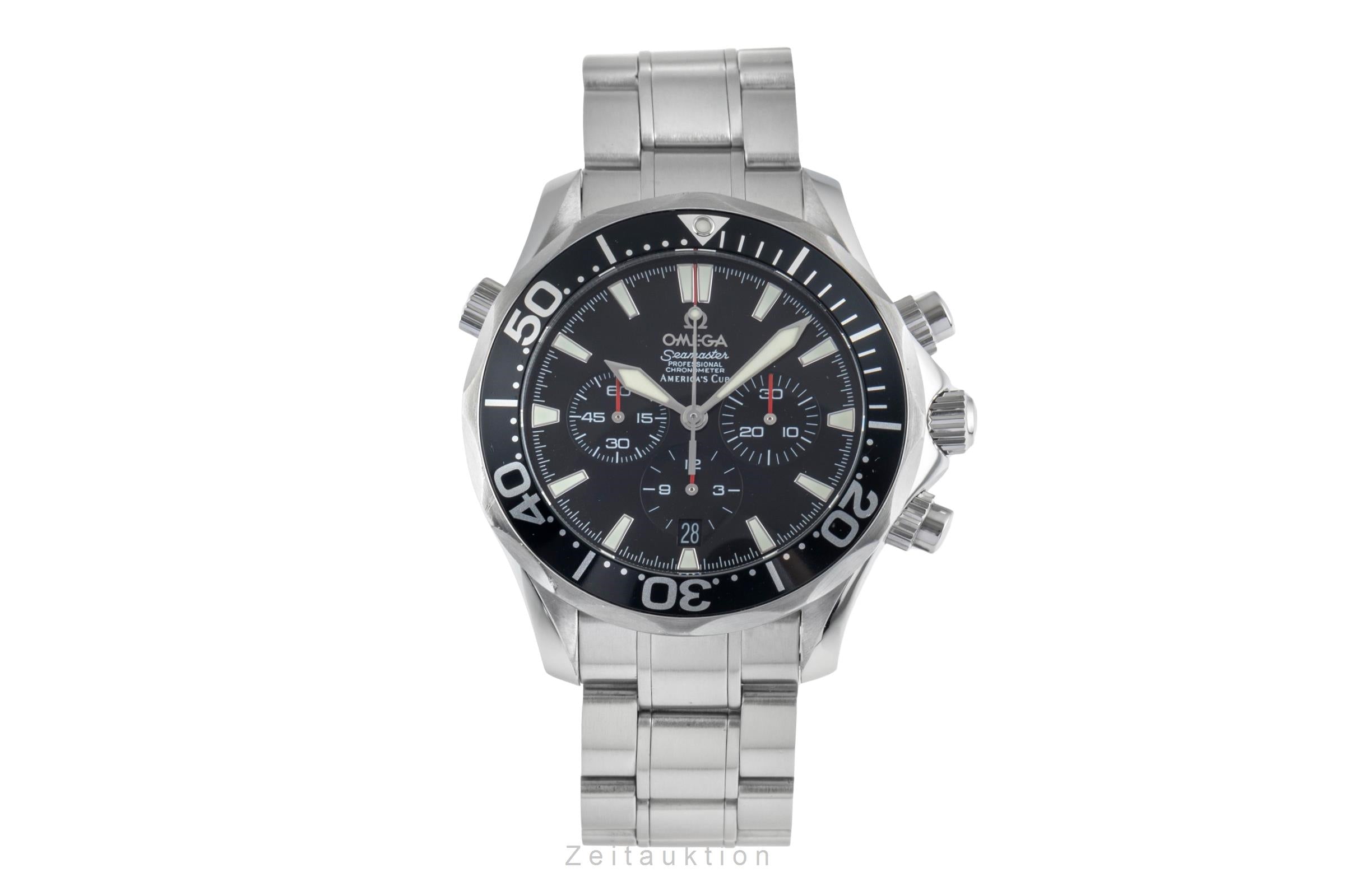 Omega Seamaster Diver 300M Americans Cup Chronograph 2594.50.00 B&P 2003 [2501638]