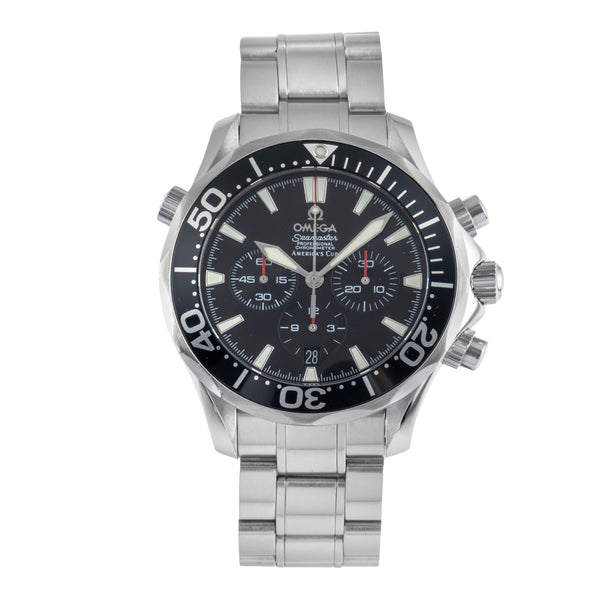 Omega Seamaster Diver 300M Americans Cup Chronograph 2594.50.00 B&P 2003 [2501638]
