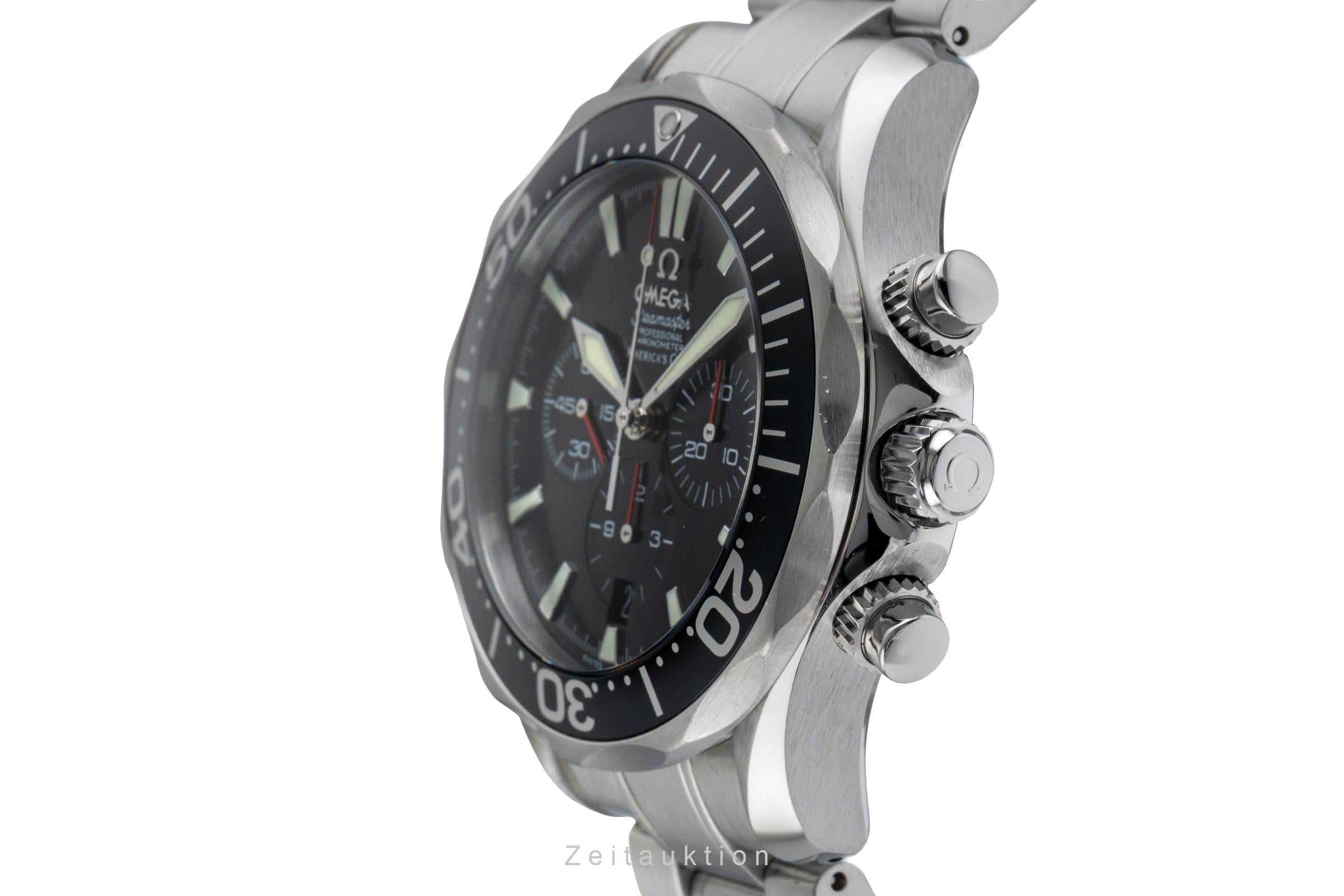 Omega Seamaster Diver 300M Americans Cup Chronograph 2594.50.00 B&P 2003 [2501638]
