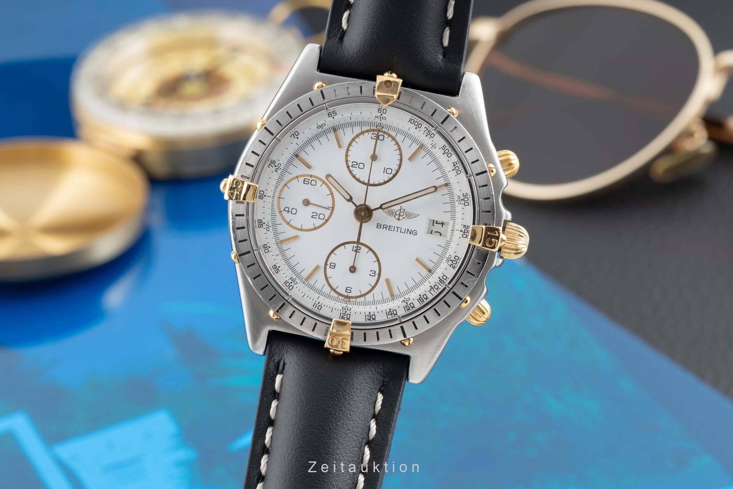 Breitling Chronomat chronograph gilt / steel automatic men's watch 81.950  [2501642]