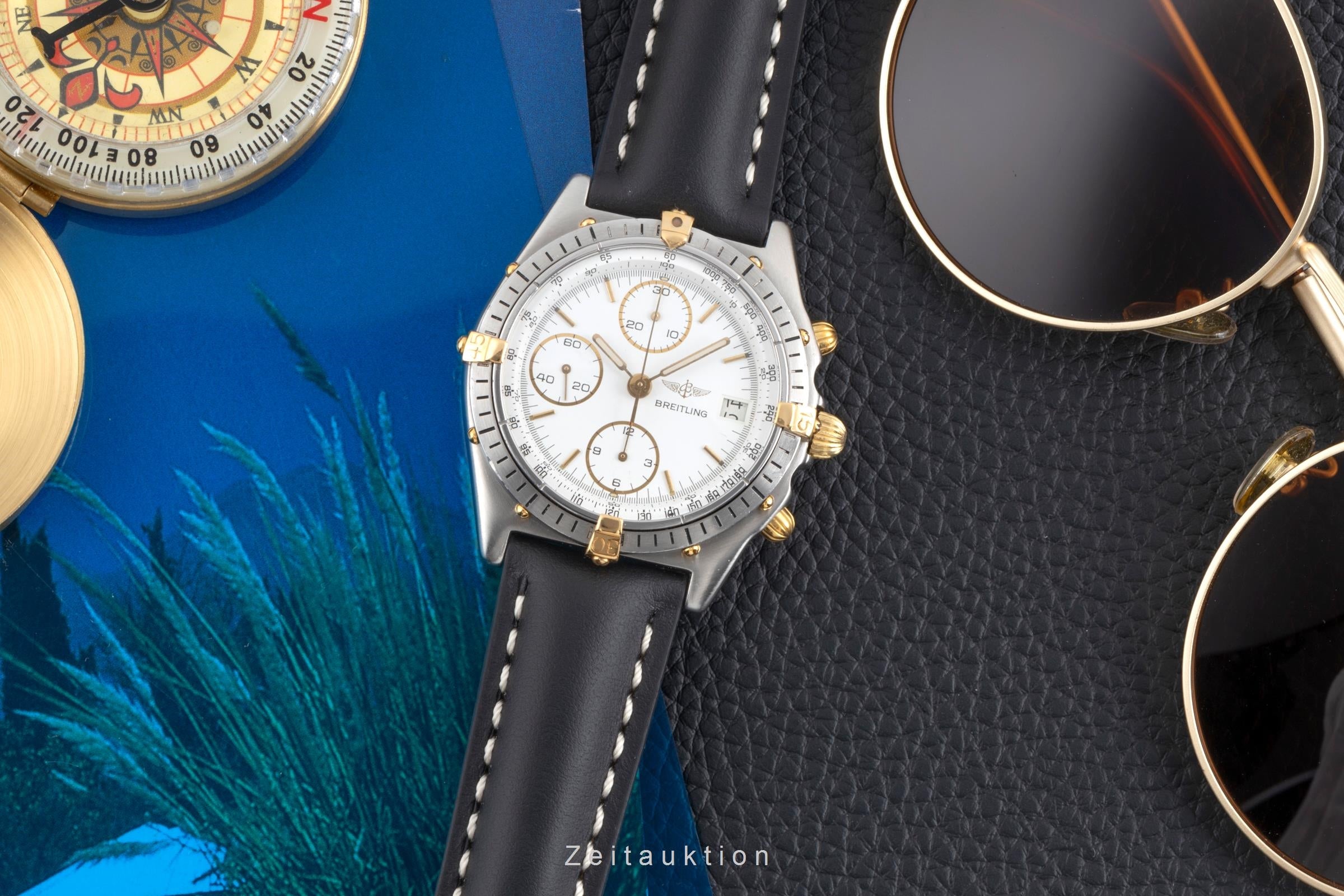 Breitling Chronomat chronograph gilt / steel automatic men's watch 81.950  [2501642]