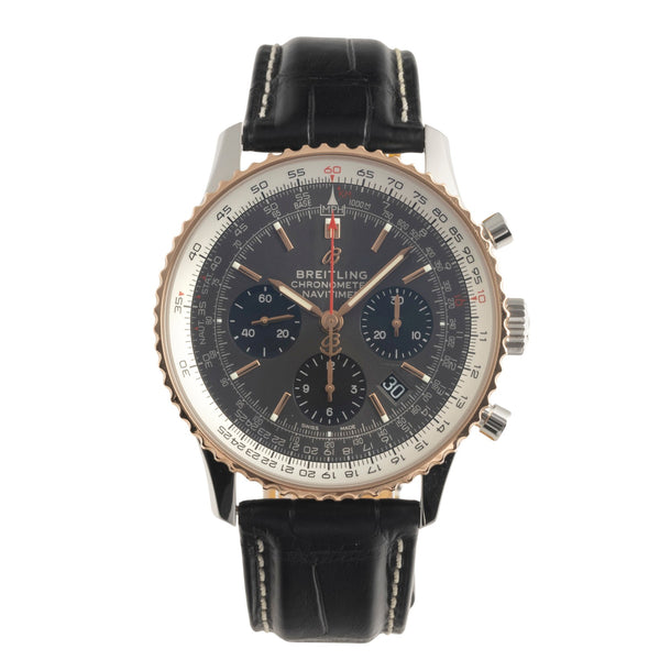 Breitling Navitimer chronograph steel gold automatic B01