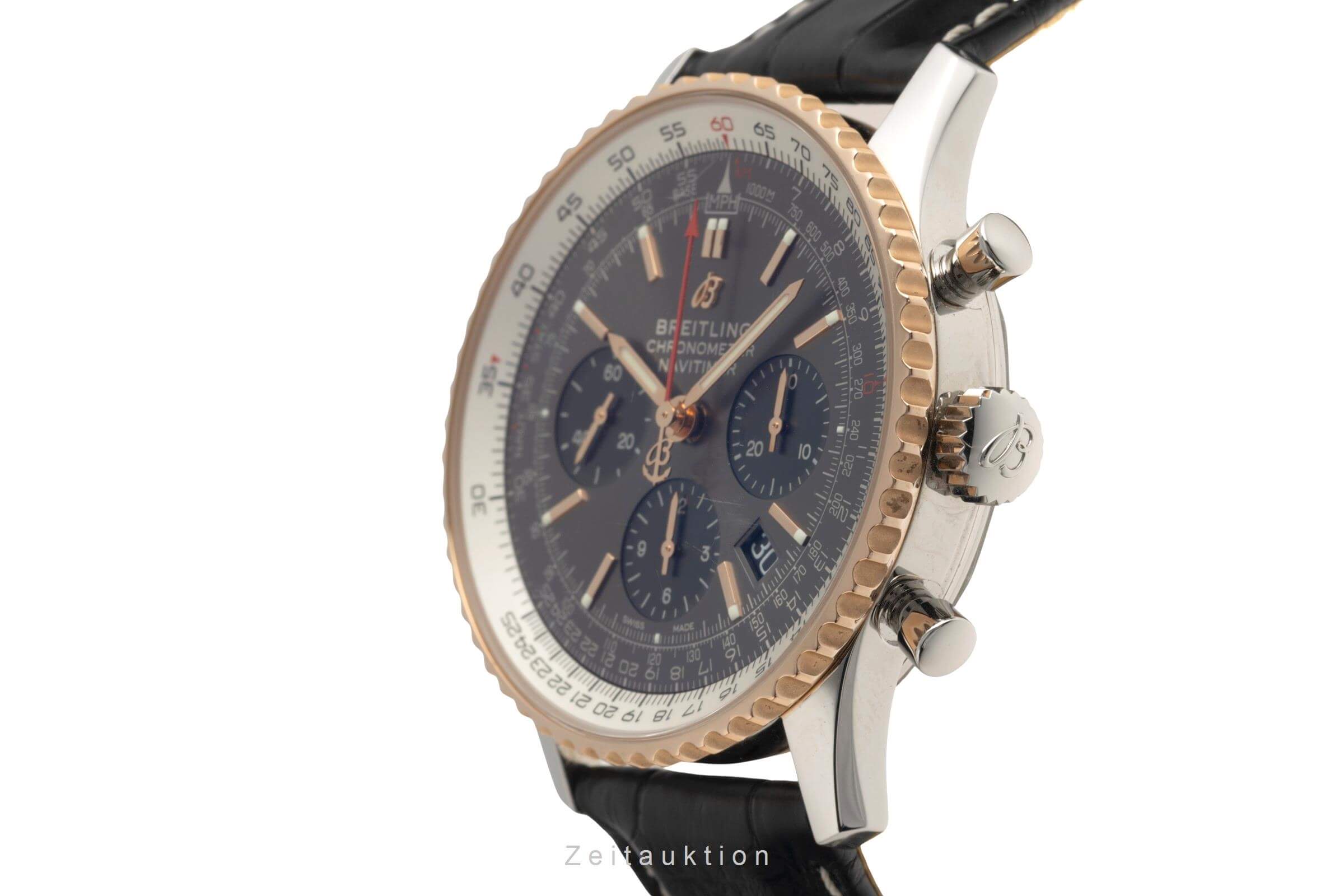 Breitling Navitimer cronografo acciaio / oro automatismo orologio da uomo UB0121211F1P2  [2501656]