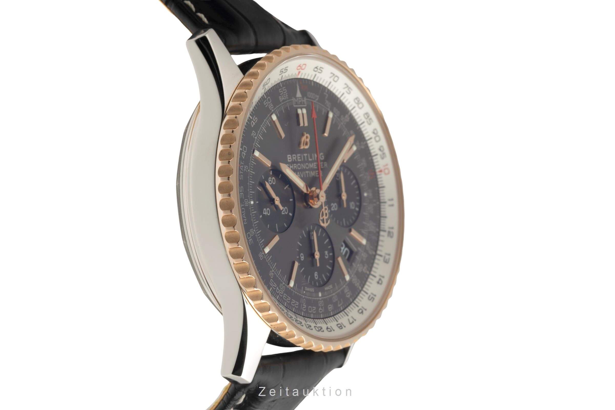 Breitling Navitimer cronografo acciaio / oro automatismo orologio da uomo UB0121211F1P2  [2501656]