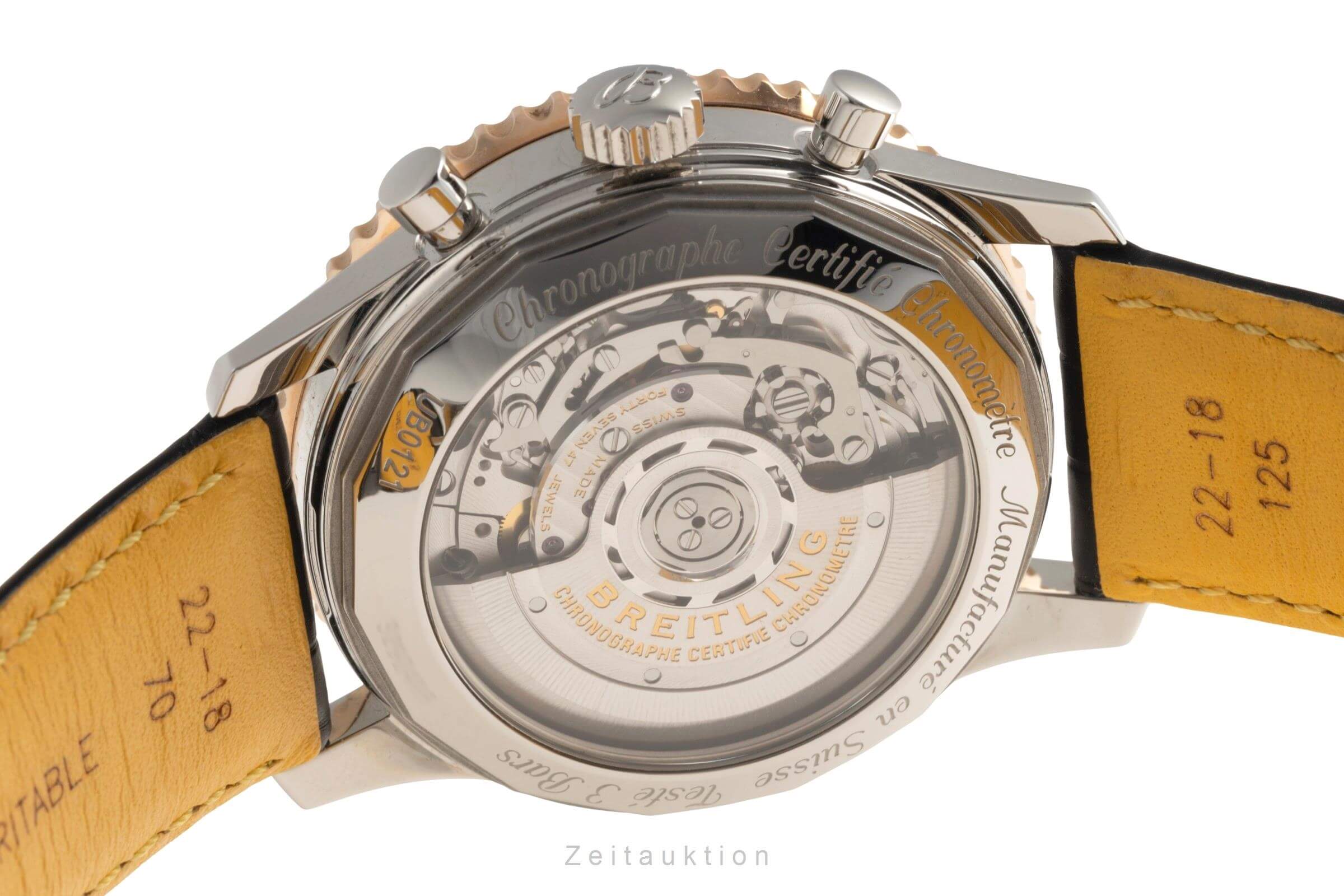 Breitling Navitimer cronografo acciaio / oro automatismo orologio da uomo UB0121211F1P2  [2501656]