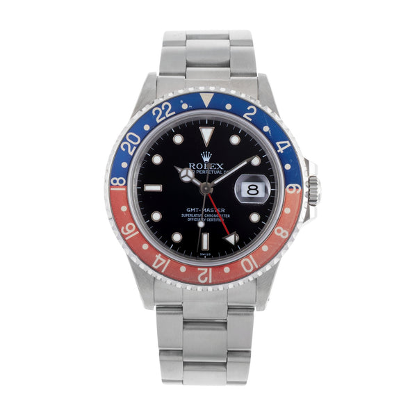 Rolex GMT Master Pepsi Automatik Stahl Herrenuhr Oyster Perpetual Ref. 16700  [2501665]