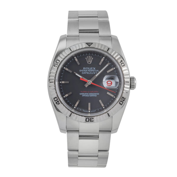 Rolex Datejust Turn-O-Graph acciaio / oro bianco automatismo orologio da uomo 116264  [2501667]