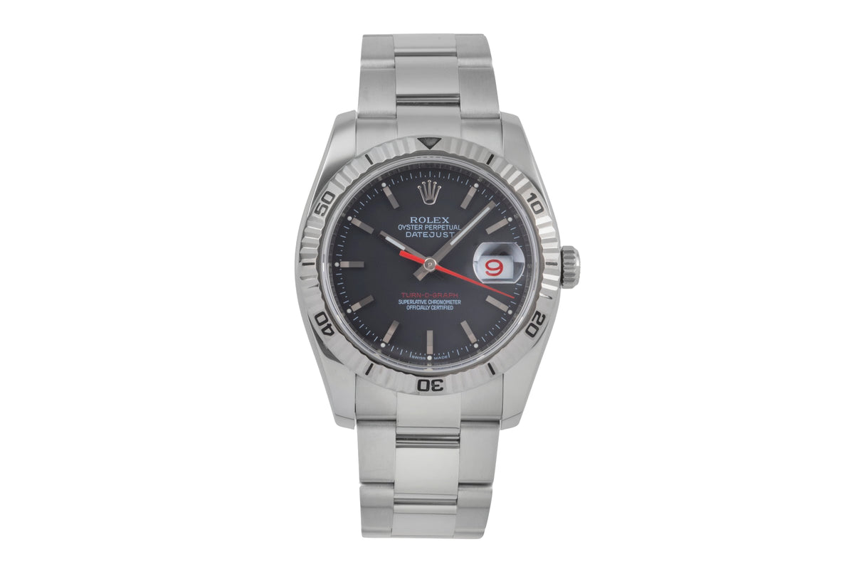 Rolex Datejust Turn-O-Graph steel / white gold automatic men's watch 116264  [2501667]