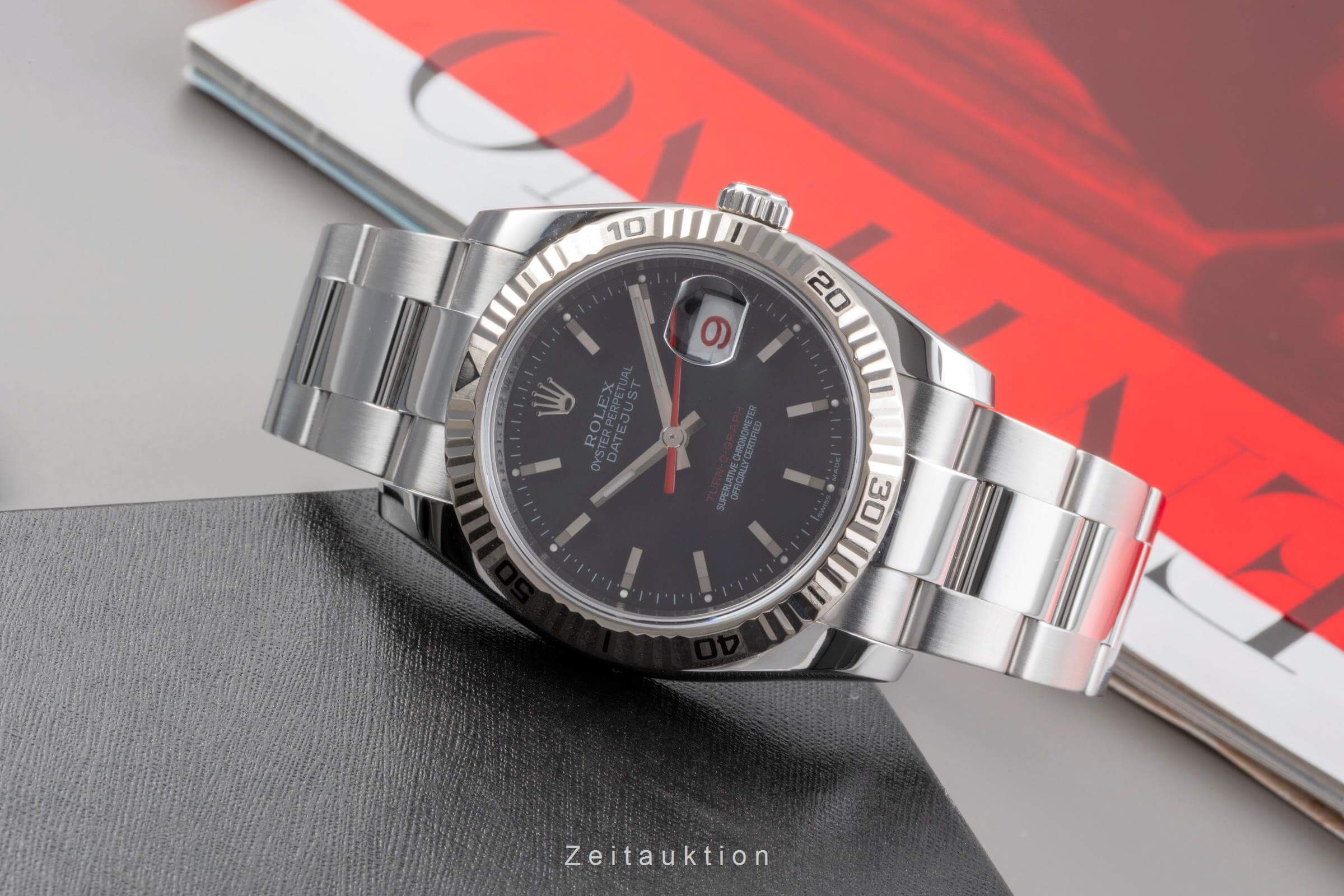 Rolex Datejust Turn-O-Graph acciaio / oro bianco automatismo orologio da uomo 116264  [2501667]