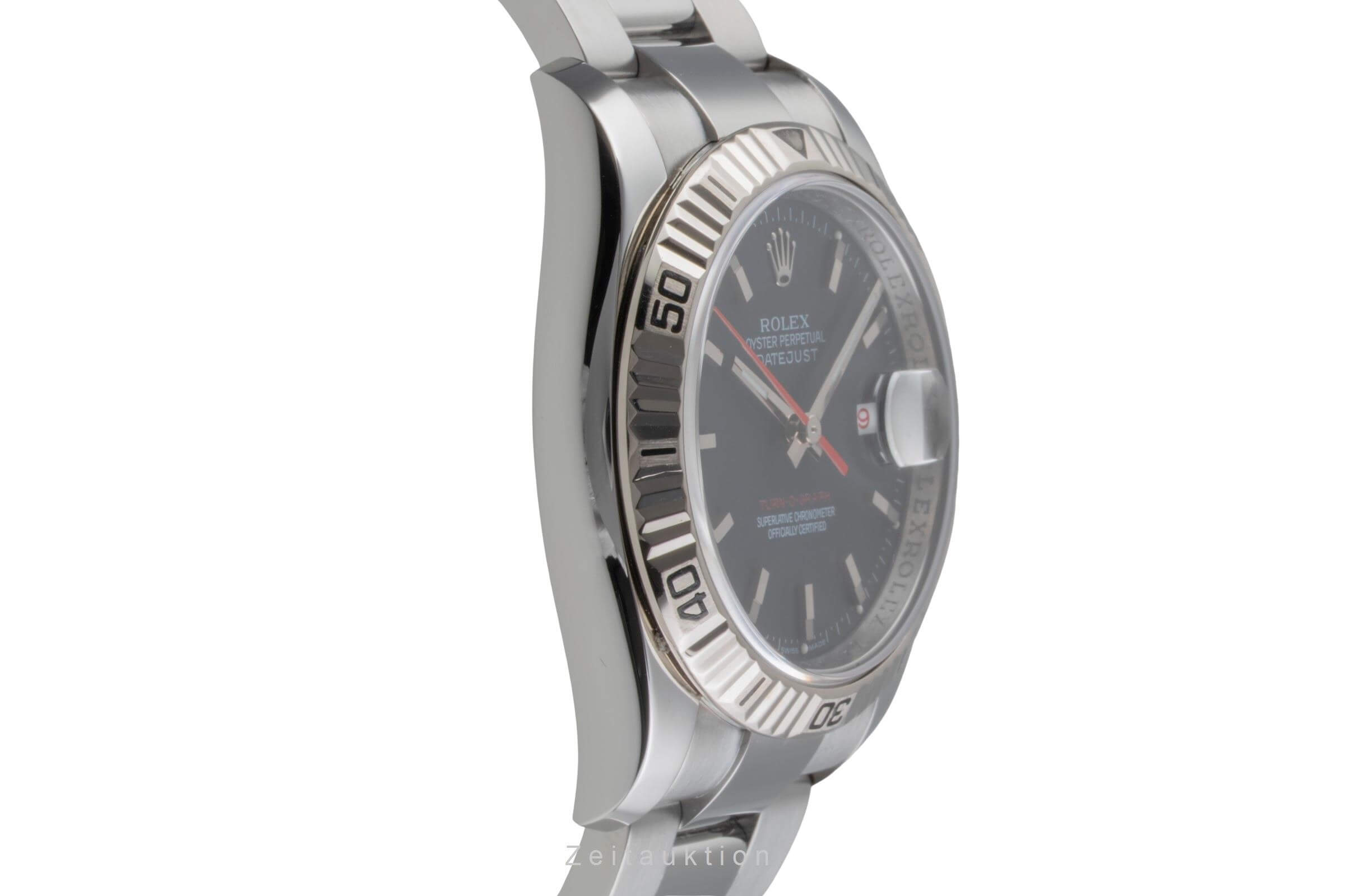 Rolex Datejust Turn-O-Graph acciaio / oro bianco automatismo orologio da uomo 116264  [2501667]