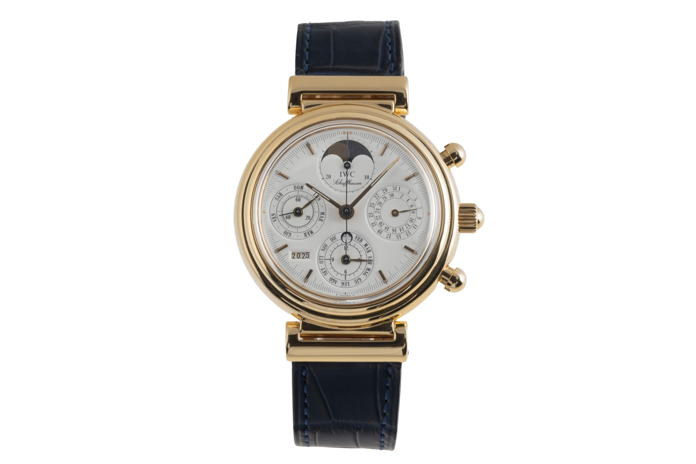 IWC Da Vinci chronograph 18 ct gold automatic Kal. C.7906 Ref