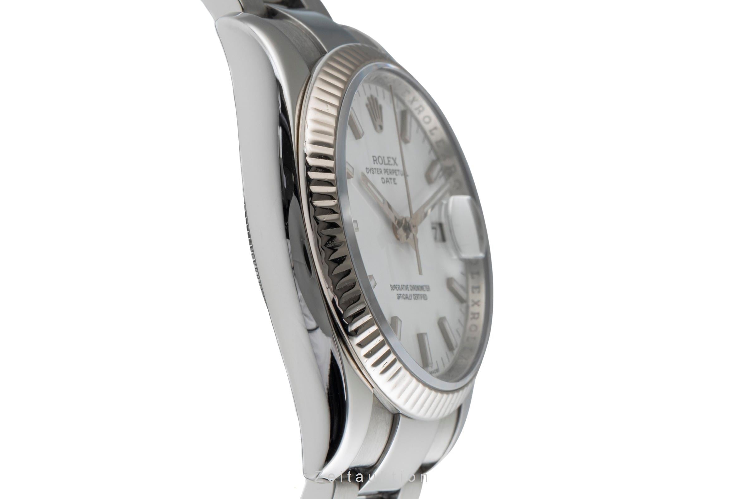 Rolex Date acier / or blanc automatique montre pour hommes 115234  [2501684]