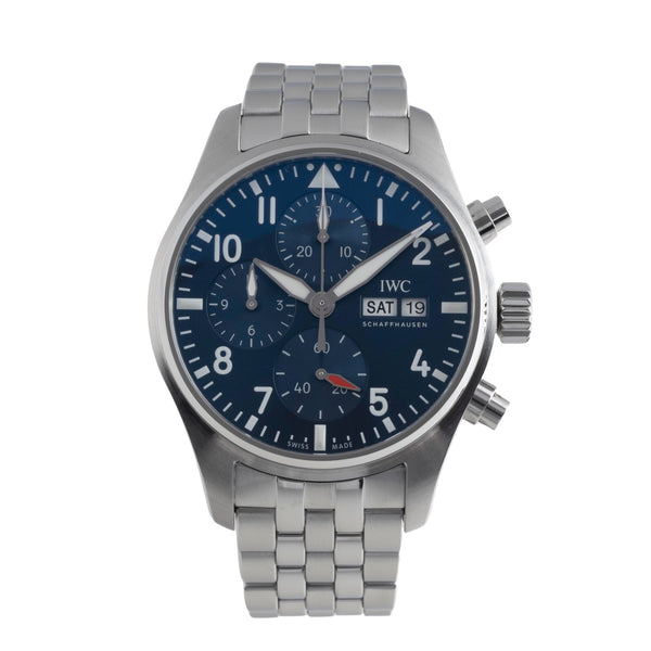 IWC Fliegerchronograph cronografo acciaio automatismo orologio da uomo IW388102 LP: 8600EUR  [2501685]