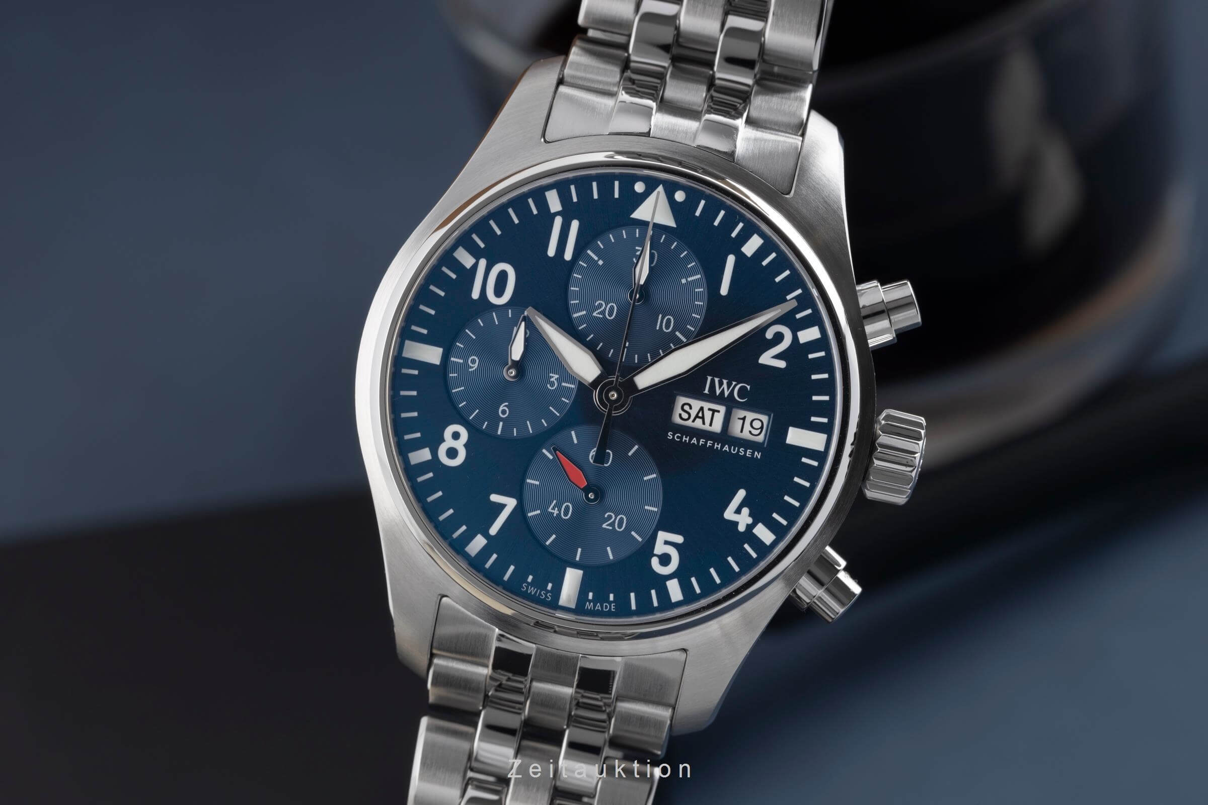 IWC Fliegerchronograph cronografo acciaio automatismo orologio da uomo IW388102 LP: 8600EUR  [2501685]