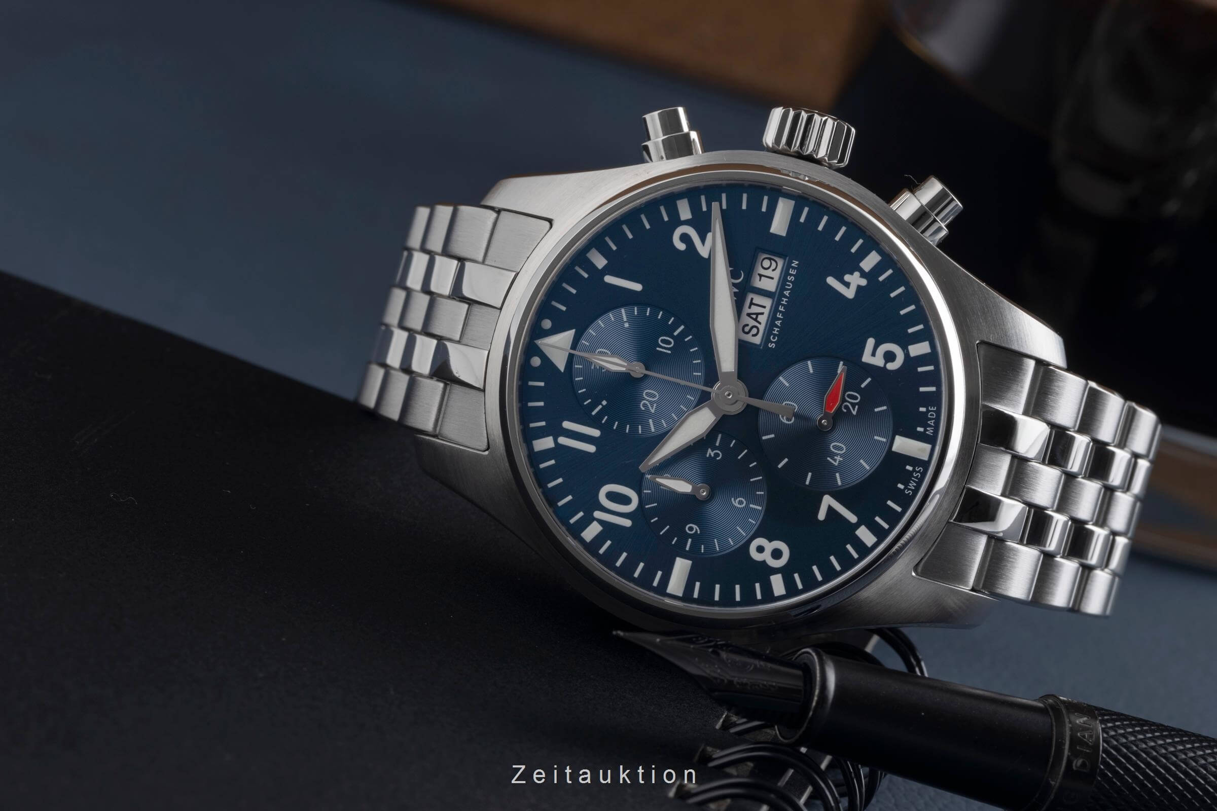 IWC Fliegerchronograph cronografo acciaio automatismo orologio da uomo IW388102 LP: 8600EUR  [2501685]