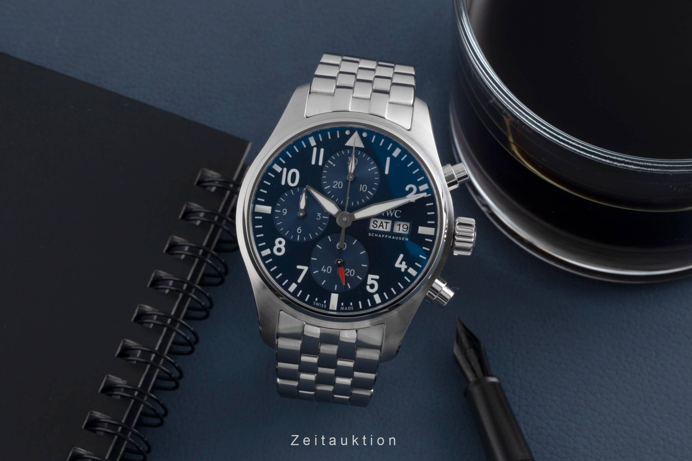 IWC Fliegerchronograph cronografo acciaio automatismo orologio da uomo IW388102 LP: 8600EUR  [2501685]