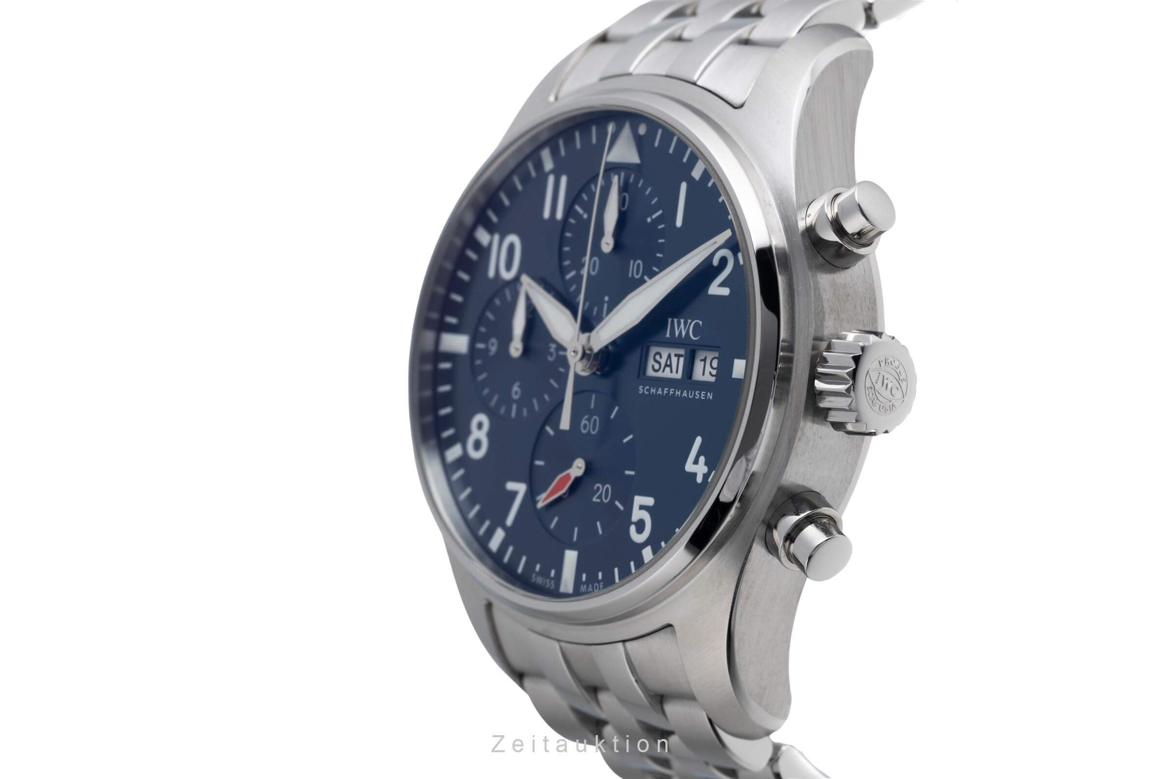 IWC Fliegerchronograph cronografo acciaio automatismo orologio da uomo IW388102 LP: 8600EUR  [2501685]