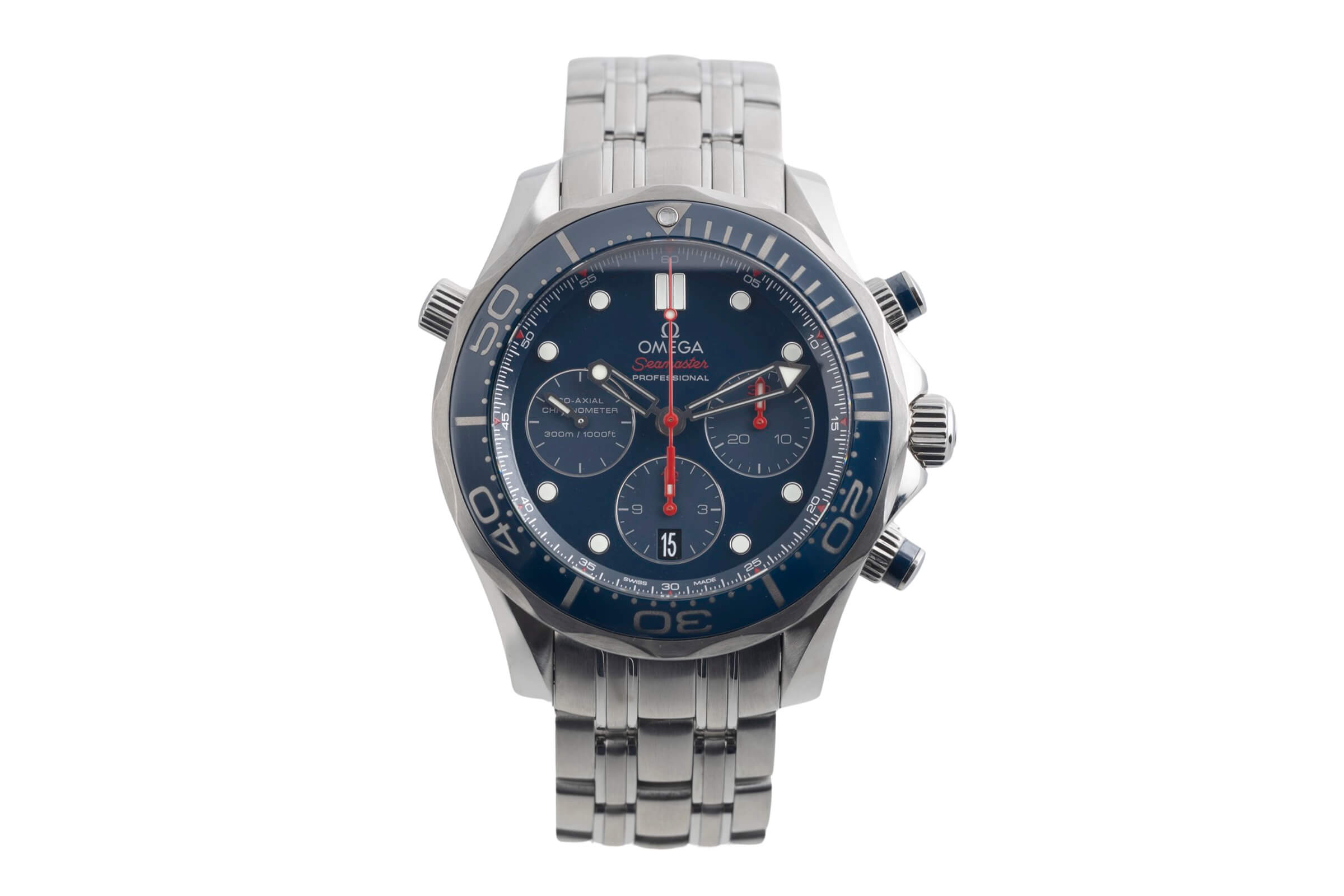 Omega Seamaster chronograph steel automatic men's watch 212.30.44.50.03.001  [2501686]