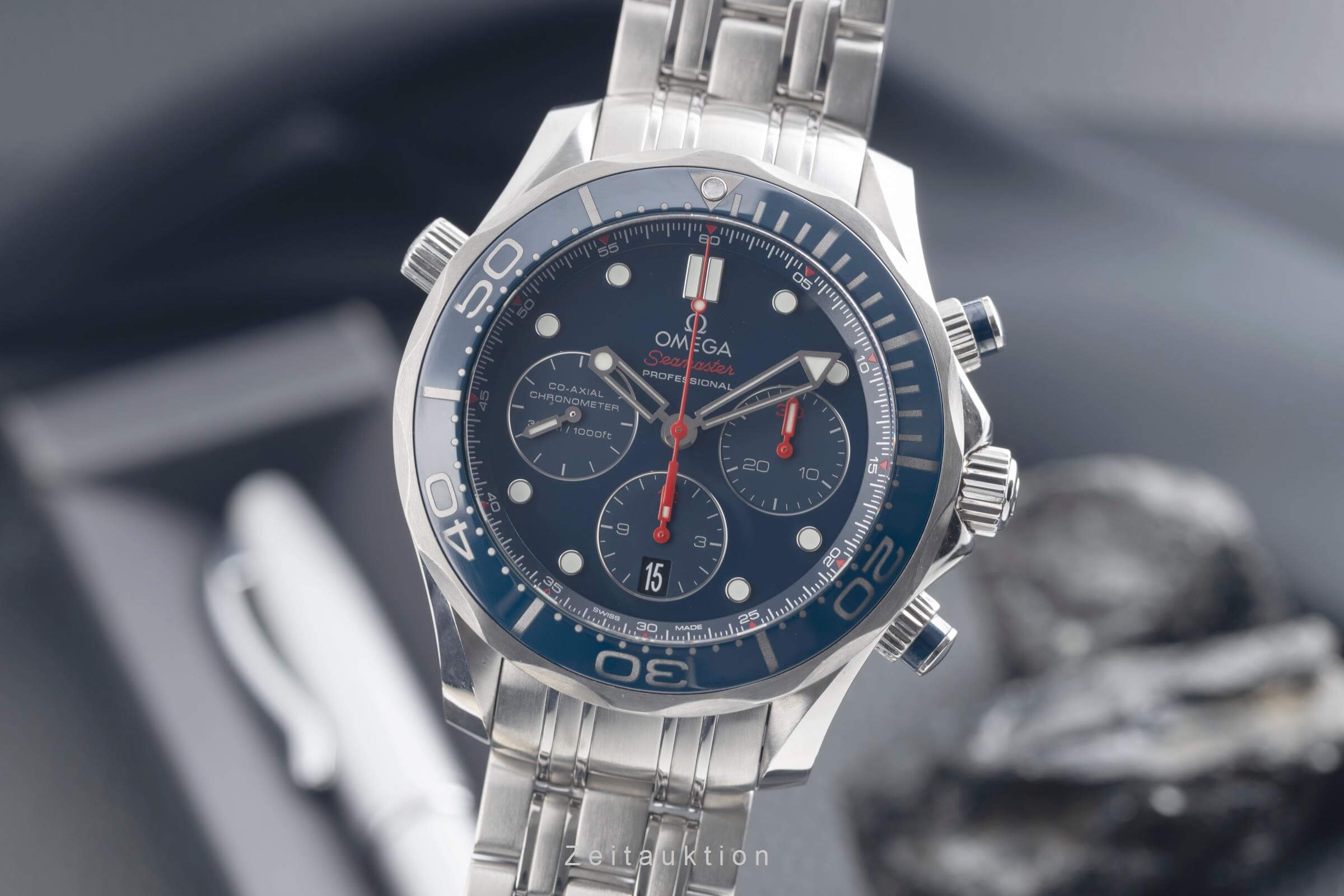 Omega Seamaster chronograph steel automatic men's watch 212.30.44.50.03.001  [2501686]