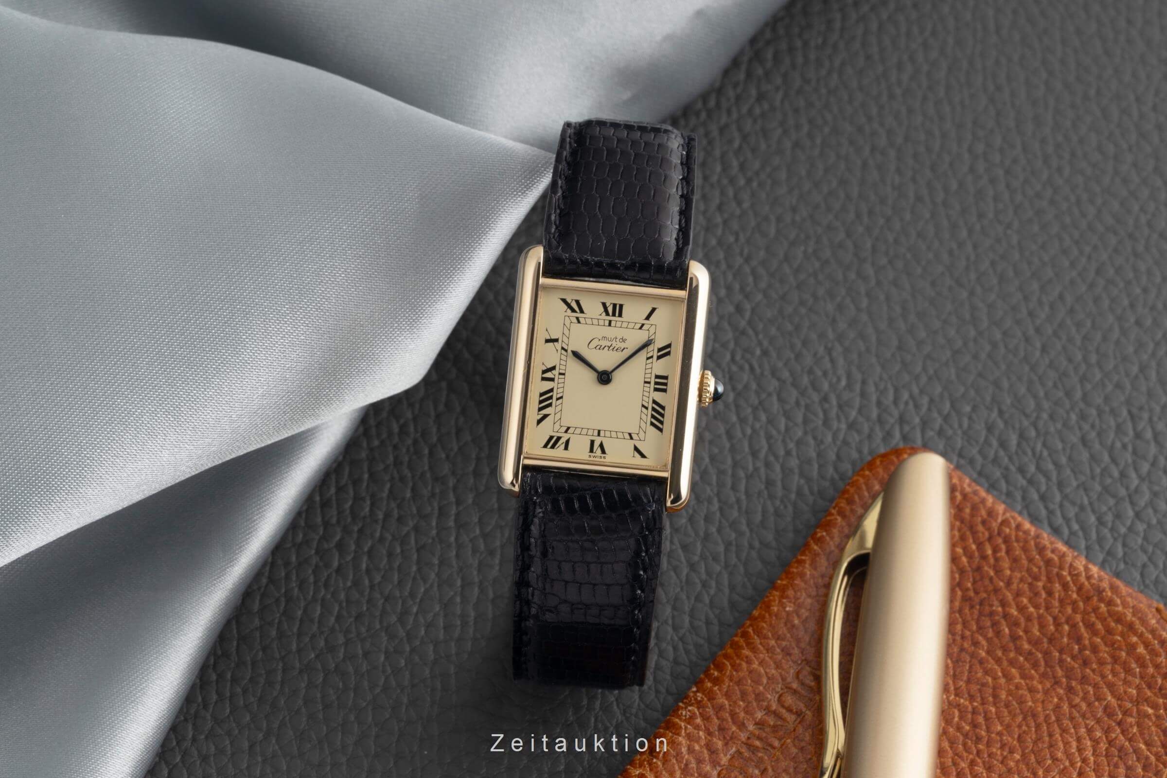 Cartier Vermeil silver-gilt manual winding unisex  [2501692]