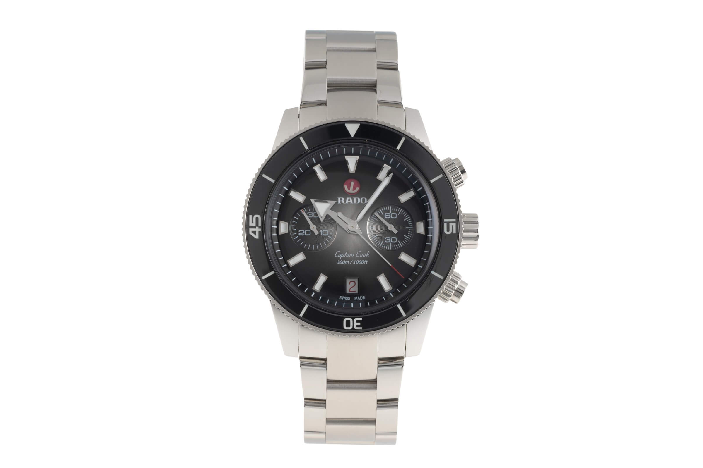 Rado Captain Cook chronograph steel automatic Kal. R 801 Ref