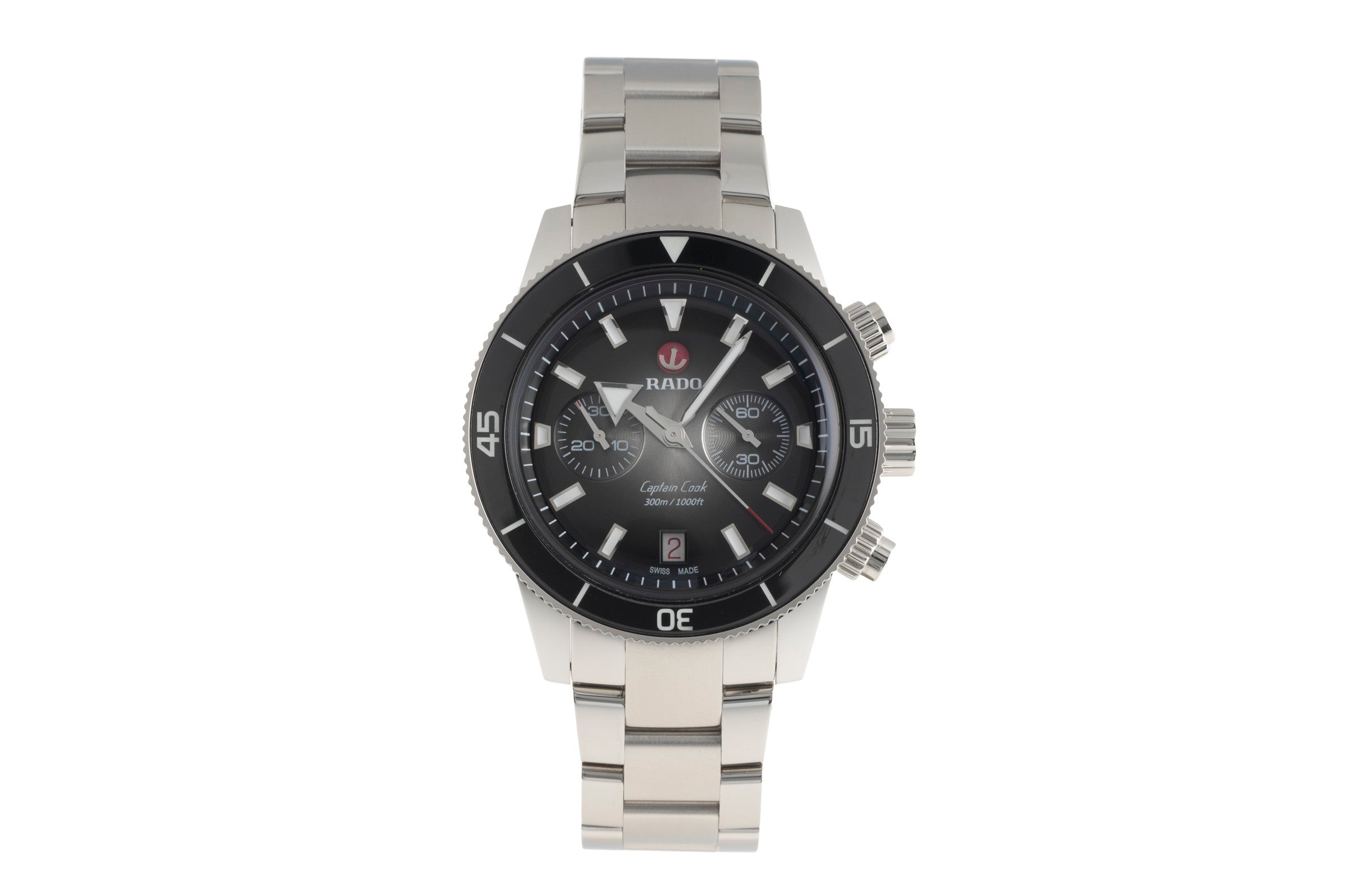 Rado Captain Cook chronograph steel automatic Kal. R 801 Ref