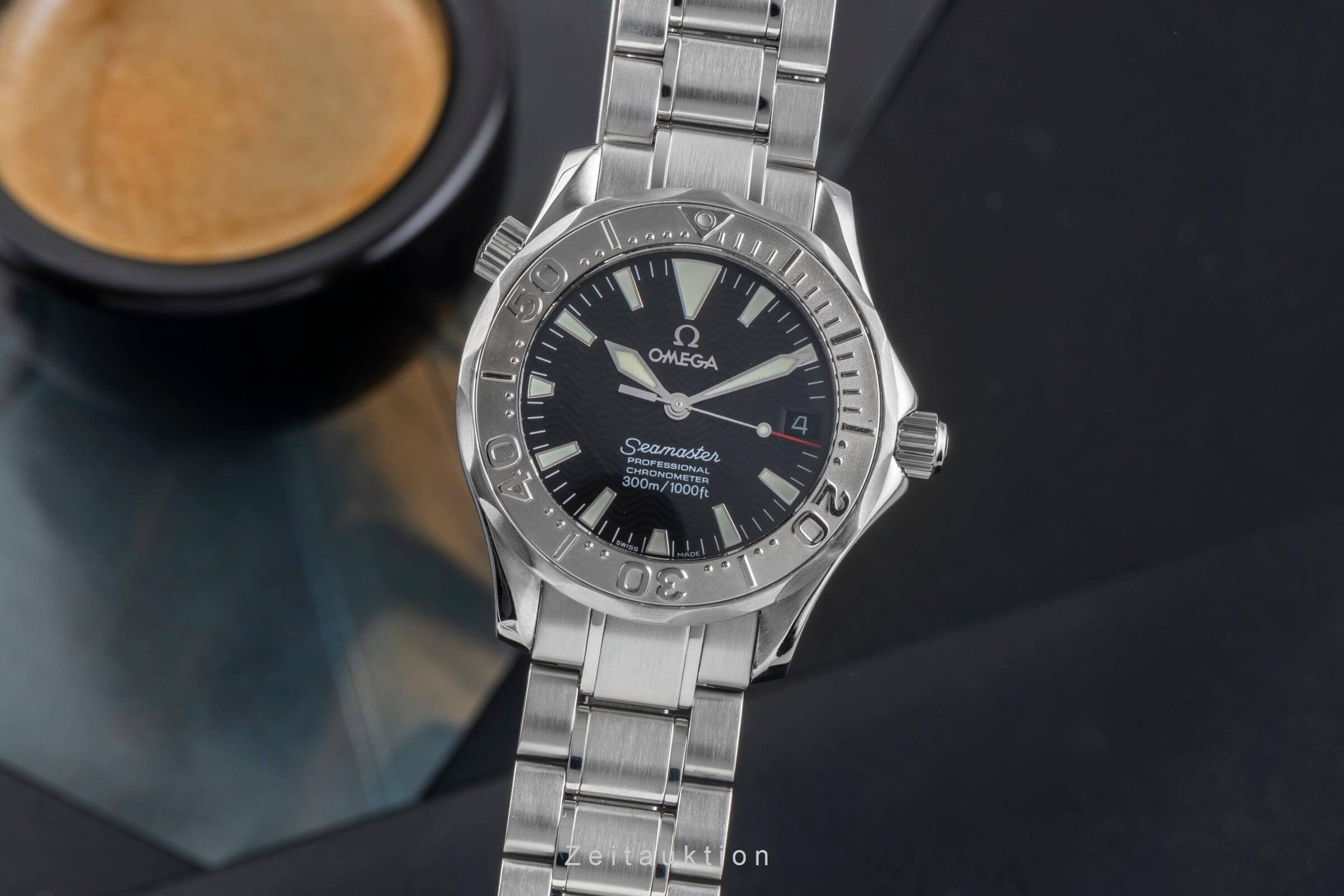 Omega Seamaster acciaio / oro bianco automatismo orologio da uomo 2236.50.00  [2501702]