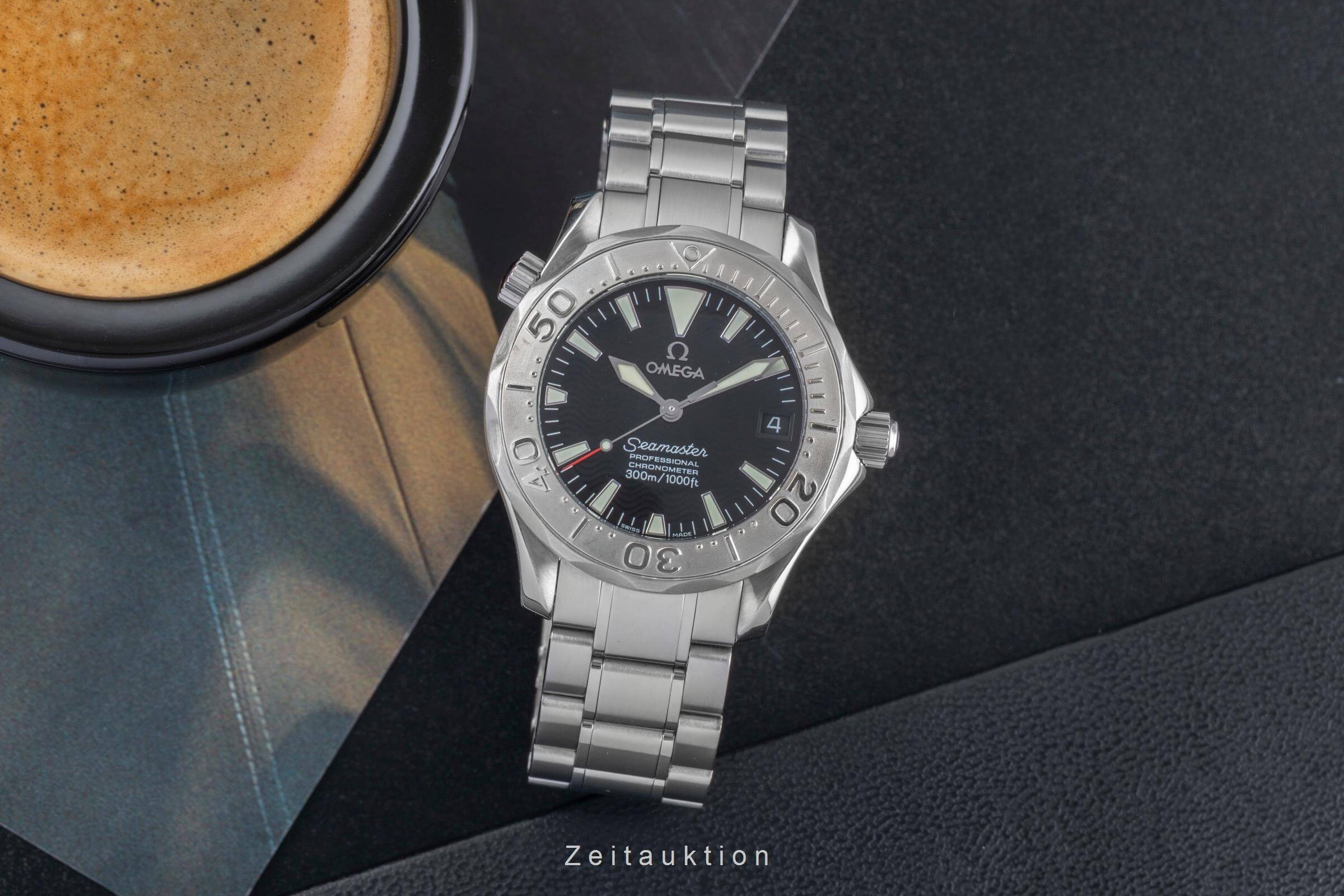 Omega Seamaster acciaio / oro bianco automatismo orologio da uomo 2236.50.00  [2501702]