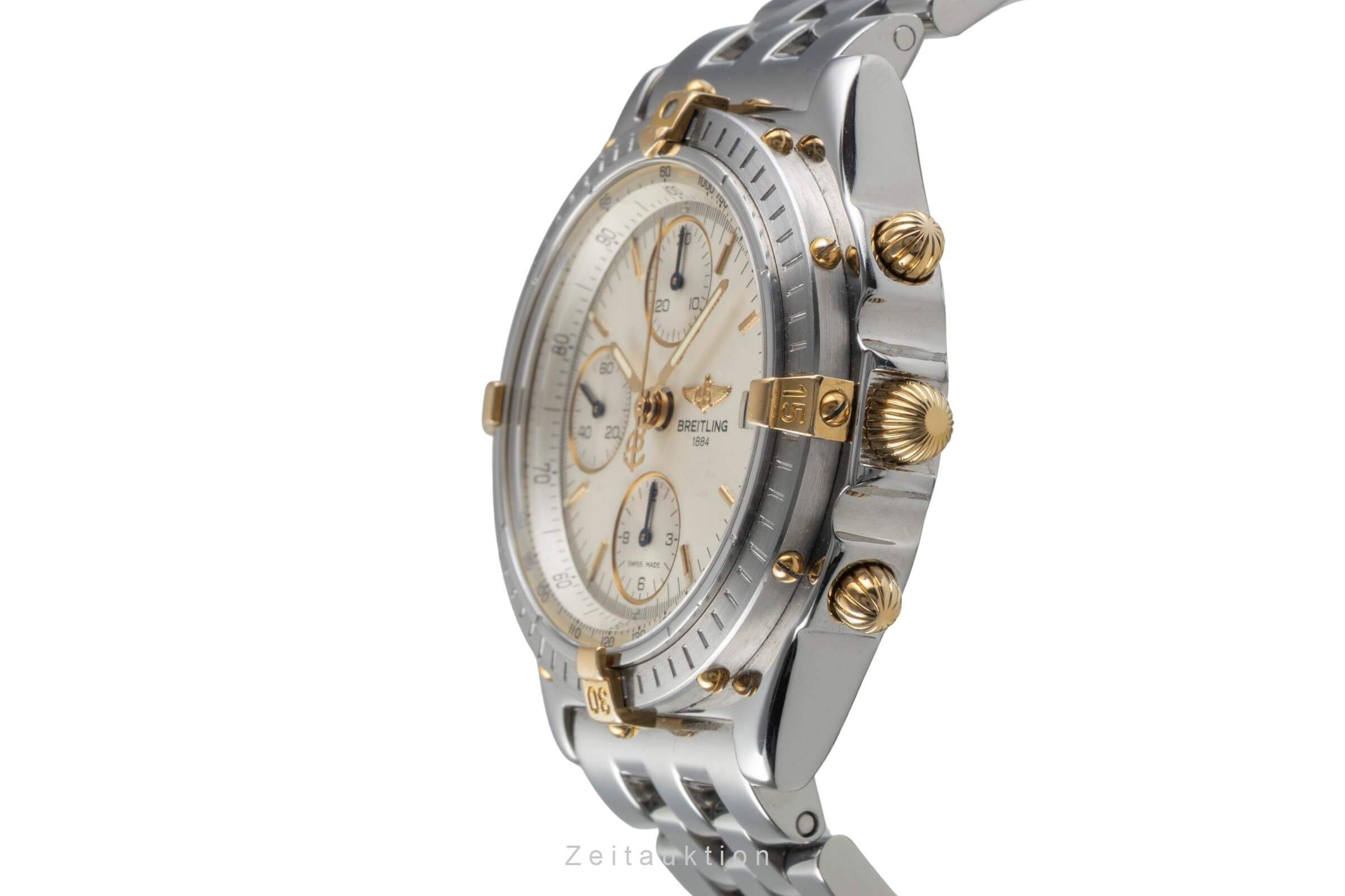 Breitling Chronomat chronograph steel / gold automatic men's watch B13050  [2501714]