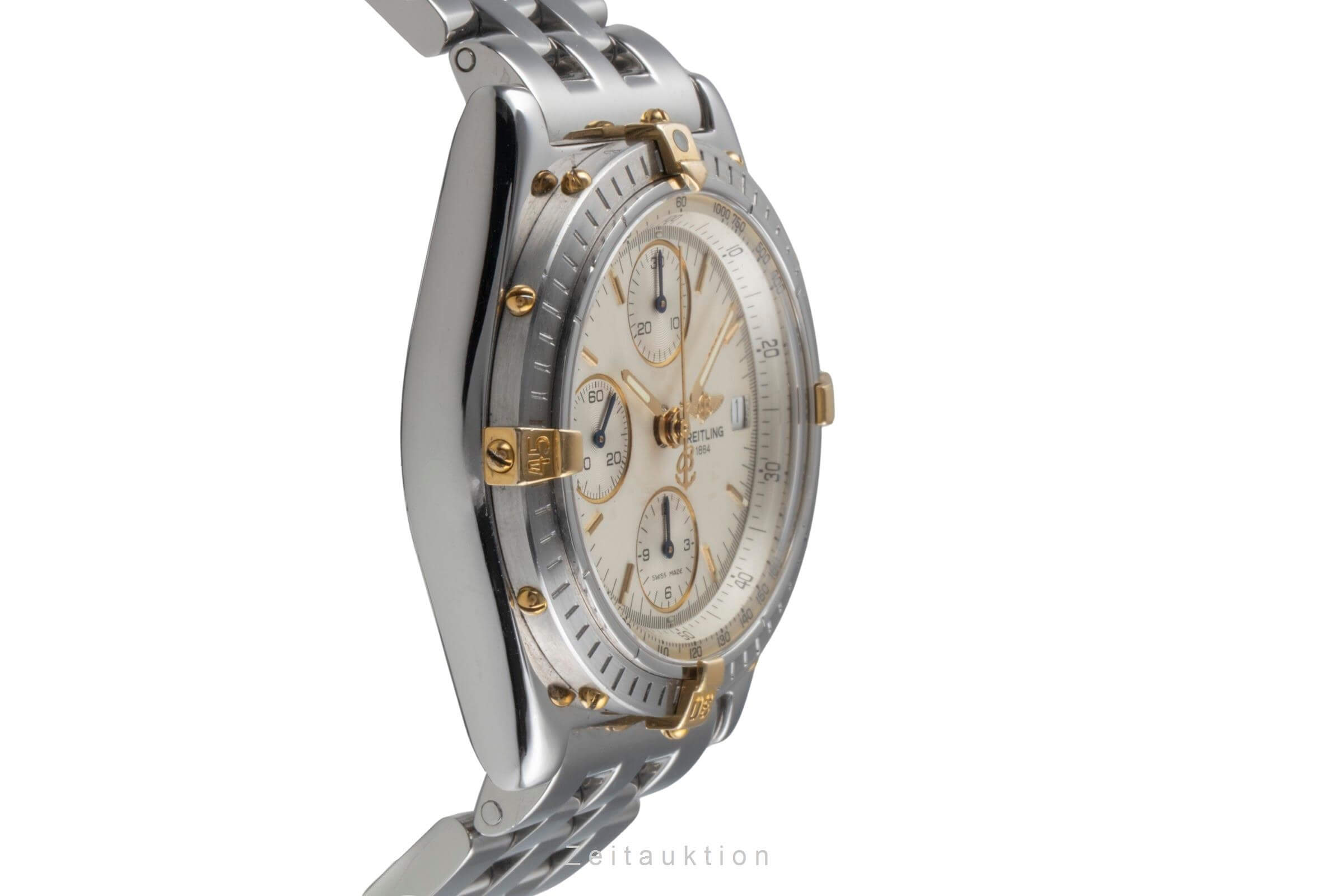 Breitling Chronomat chronograph steel / gold automatic men's watch B13050  [2501714]