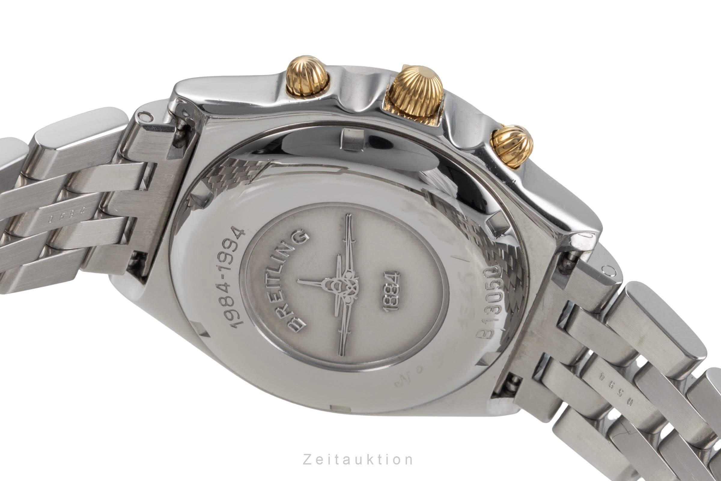 Breitling Chronomat chronograph steel / gold automatic men's watch B13050  [2501714]