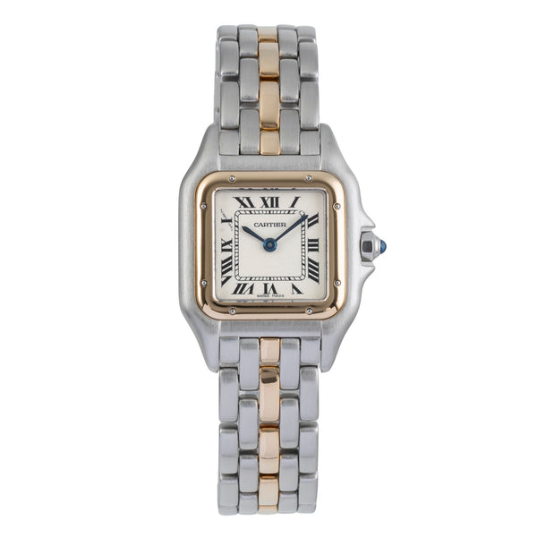 Cartier Panthere acero / oro cuarzo reloj para damas  66921 LP: 8950EUR  [2501721]