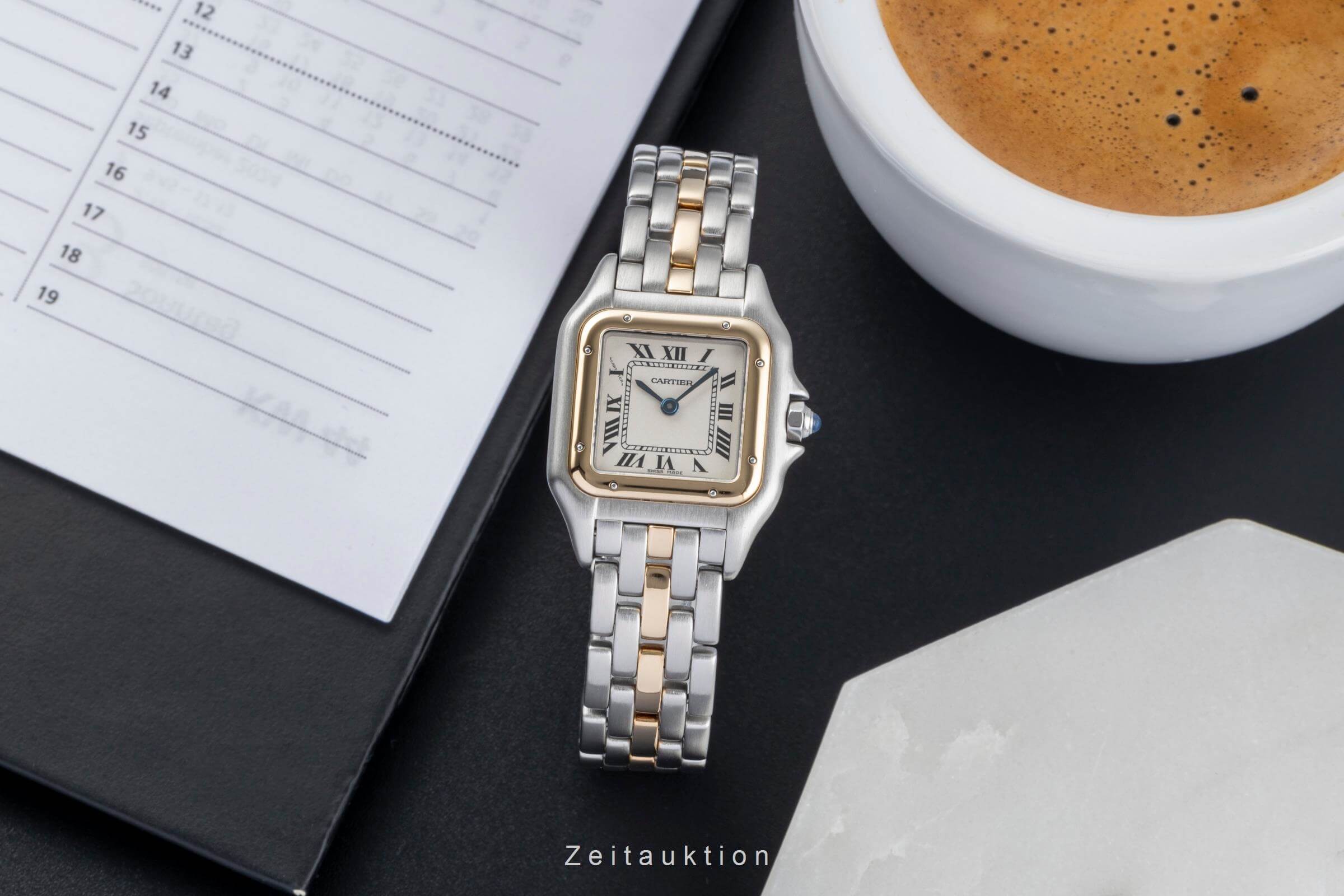 Cartier Panthere acero / oro cuarzo reloj para damas  66921 LP: 8950EUR  [2501721]